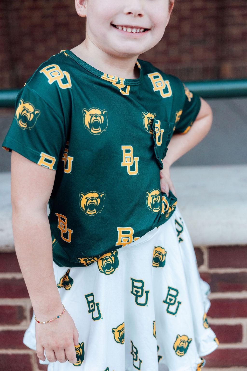 SALE Baylor White Bear Ruffle Twirl Skort 3