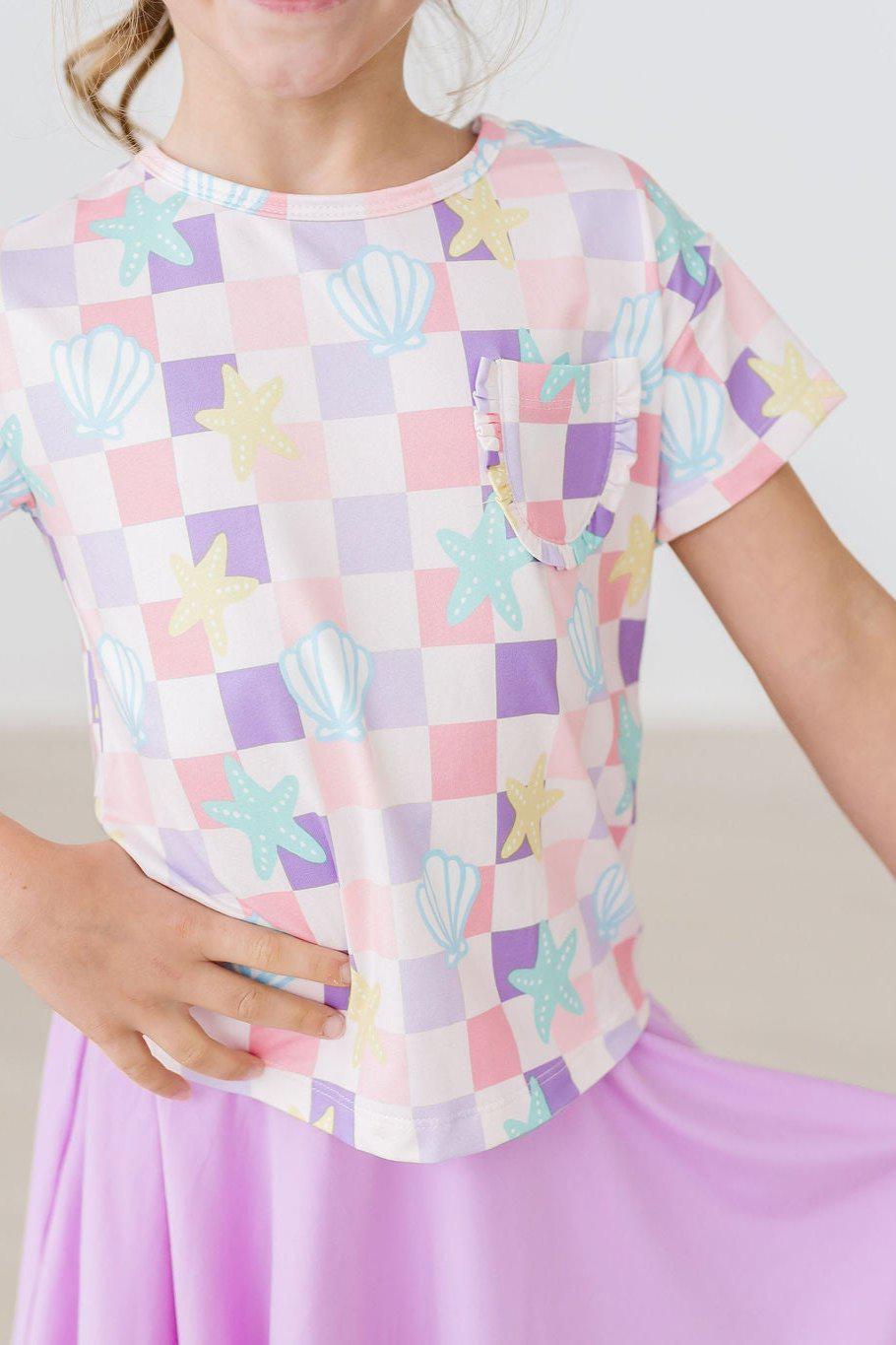 Beach Days Ruffle Pocket Tee 2