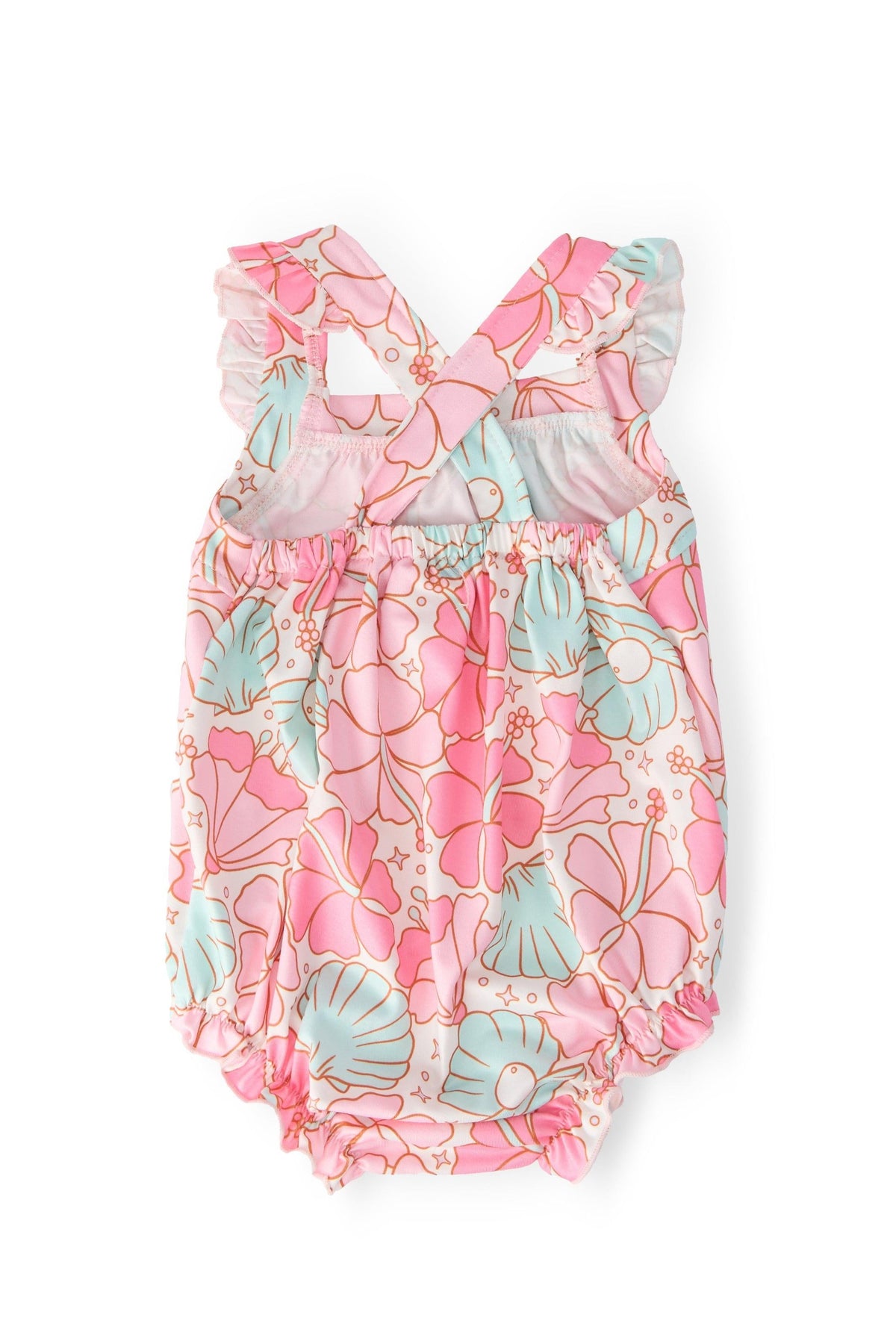 Beach Daze Ruffle Cross Back Romper 2