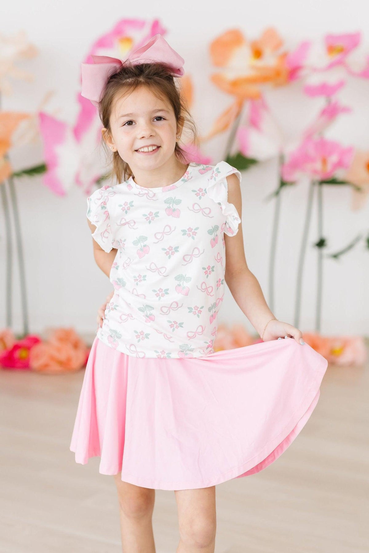 Berries & Bows S/S Ruffle Tee 4
