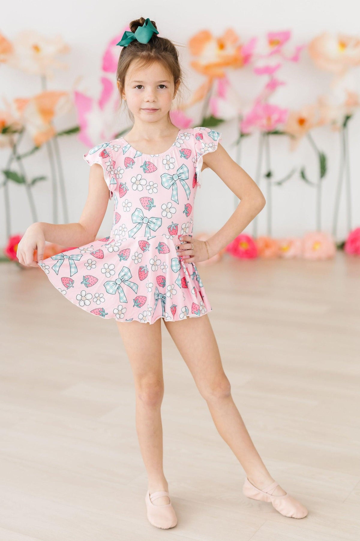 Berry Picnic S/S Twirl Leotard 2