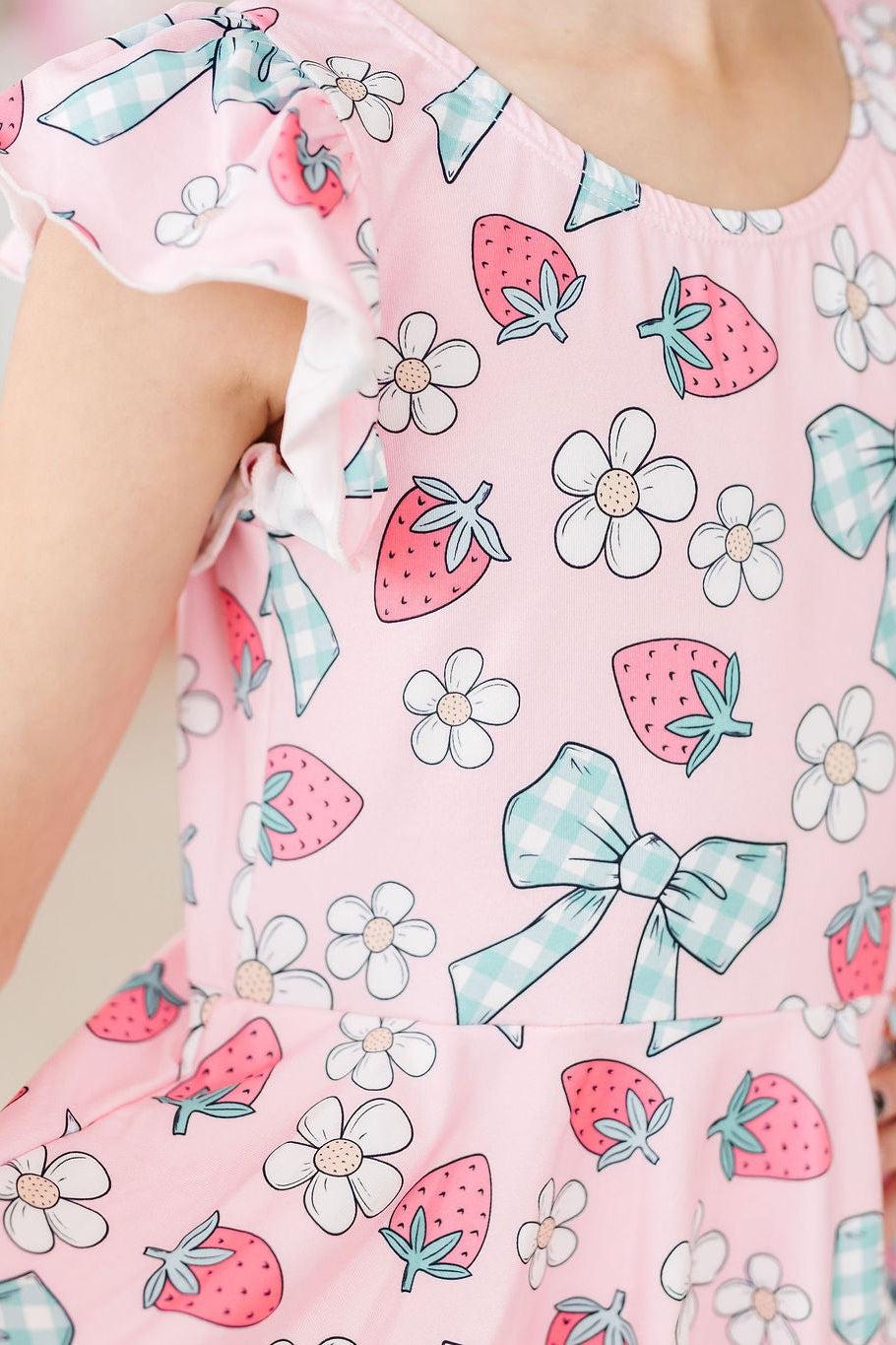 Berry Picnic S/S Twirl Leotard 3