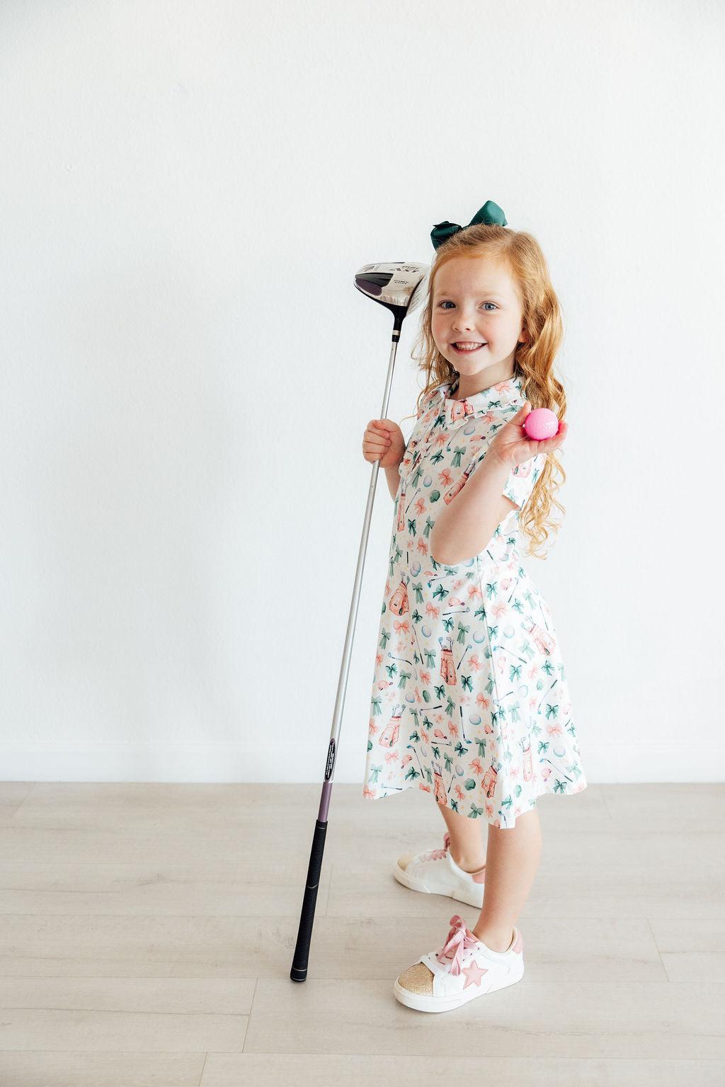 Birdies & Bows S/S Polo Dress 2