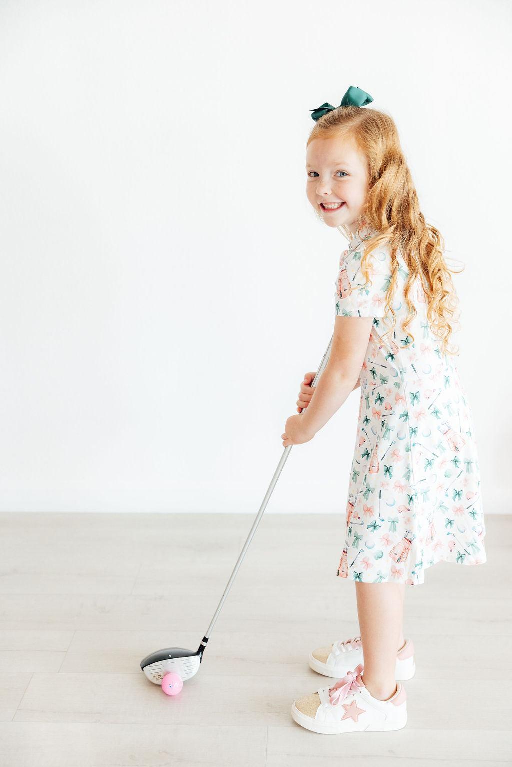 Birdies & Bows S/S Polo Dress 4