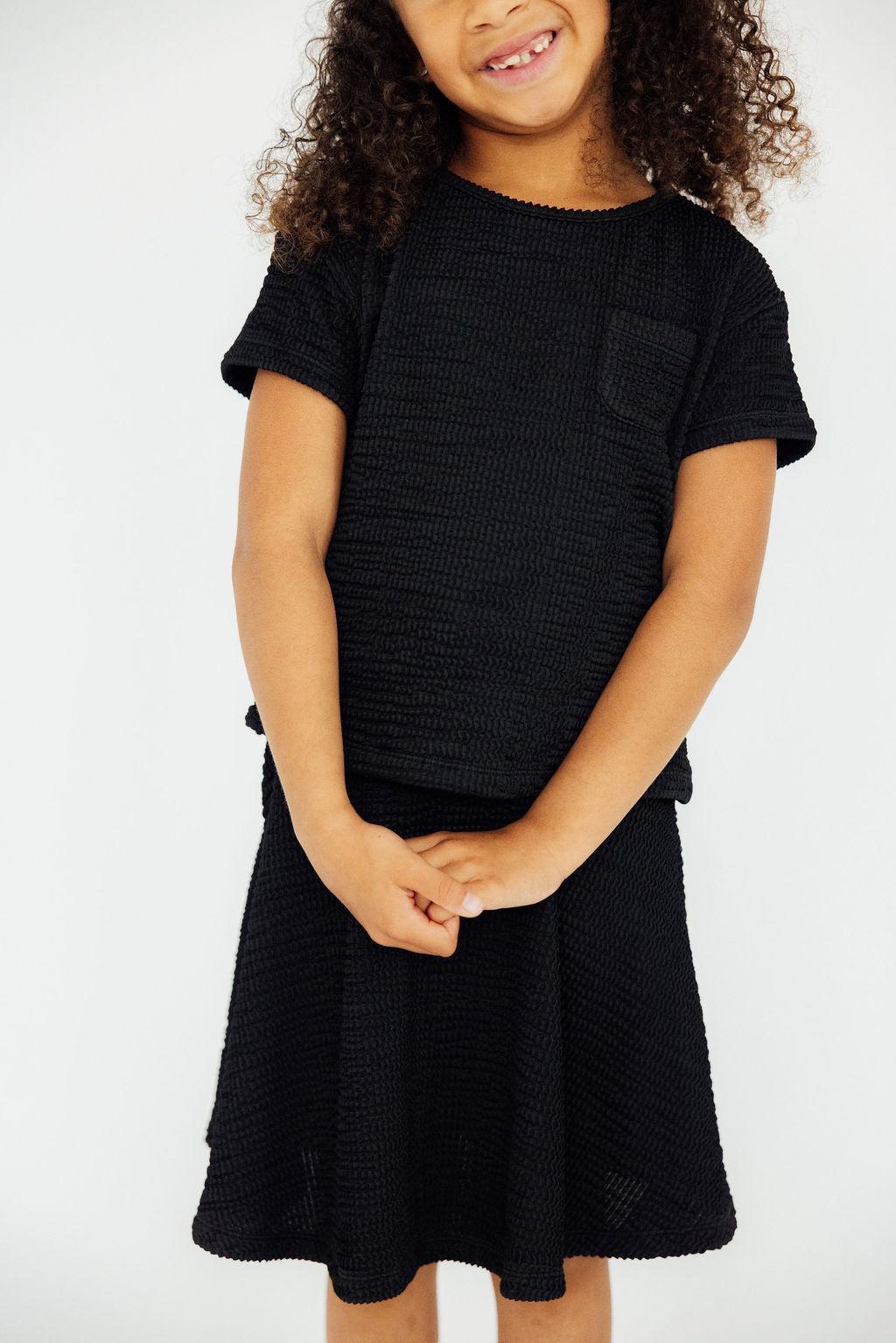 Black Scrunchy Pocket Tee 1
