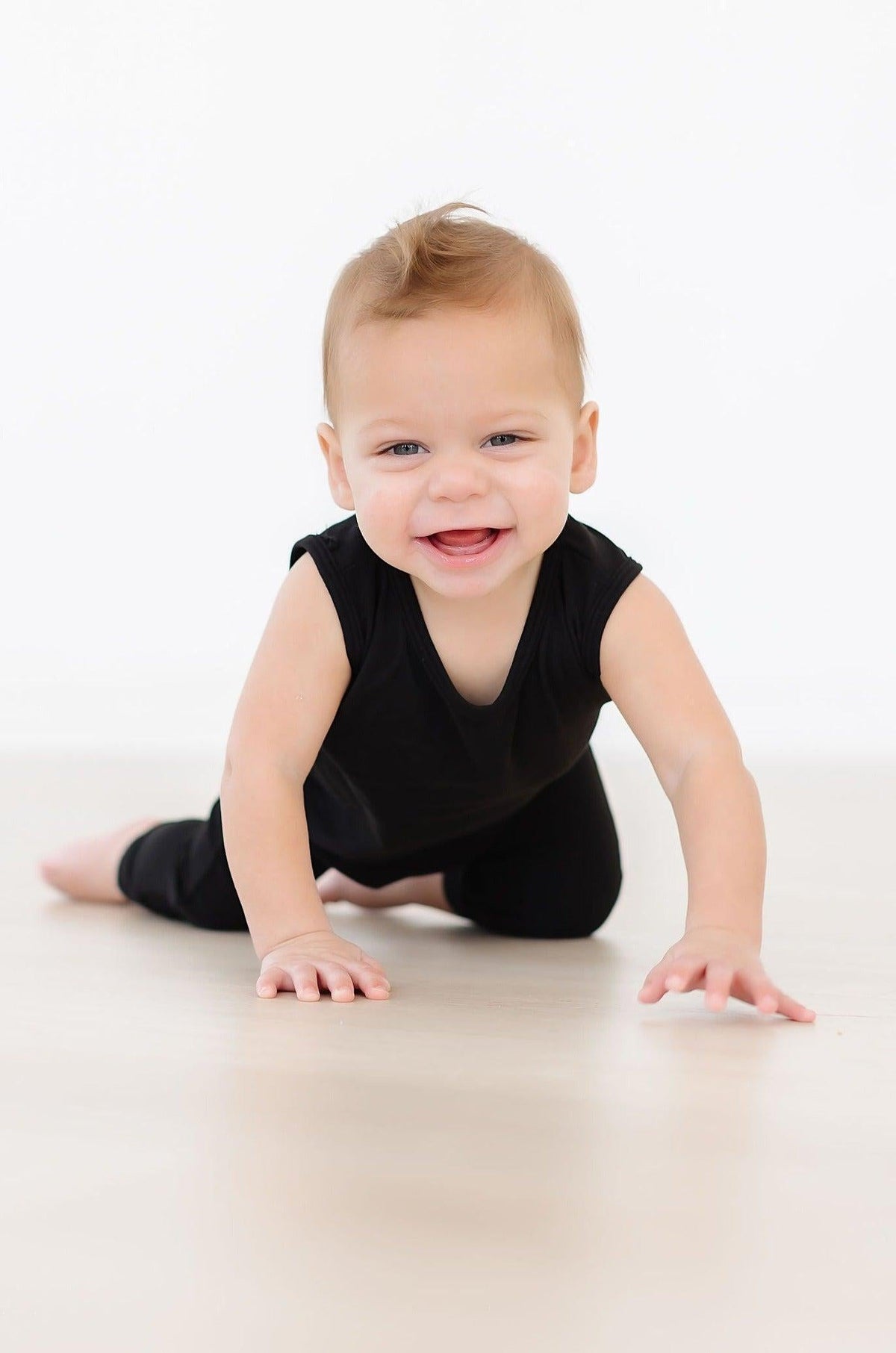 Black Tank One-Piece Jogger 2