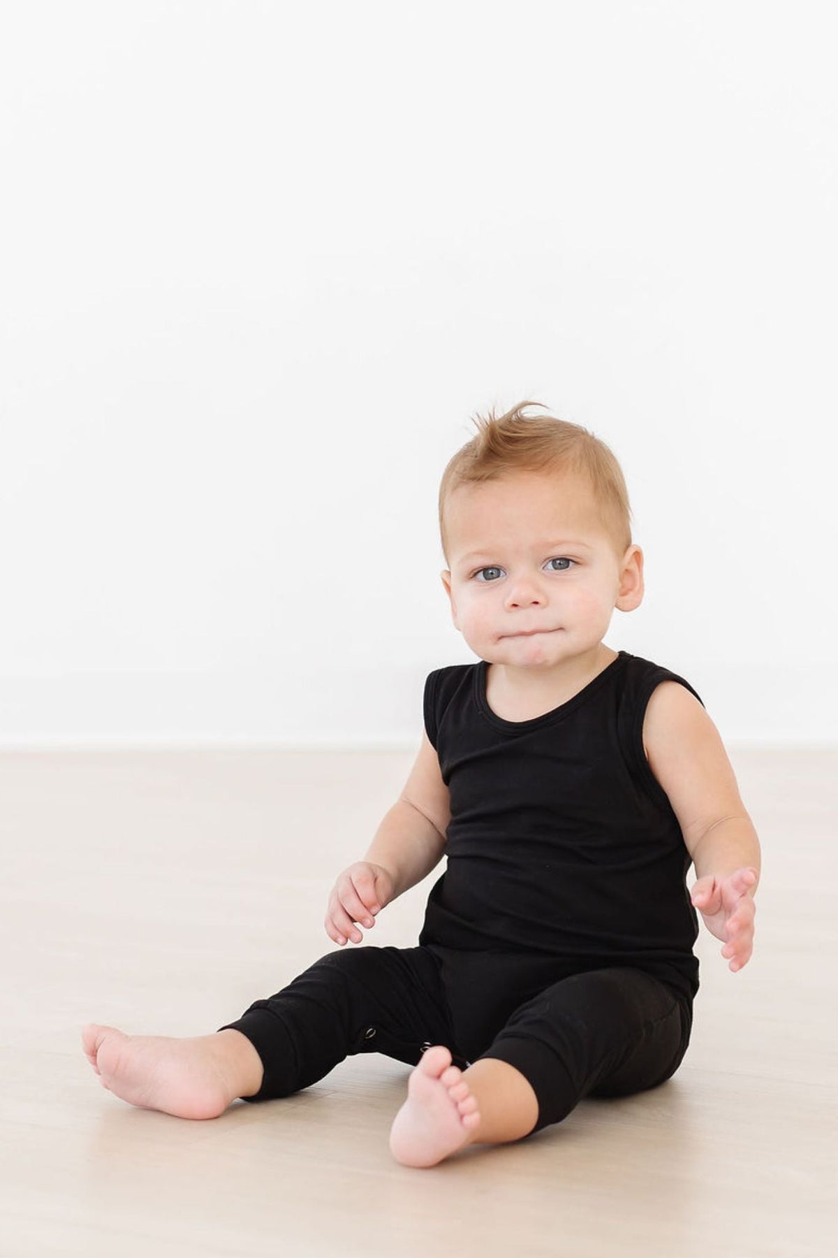 Black Tank One-Piece Jogger 3