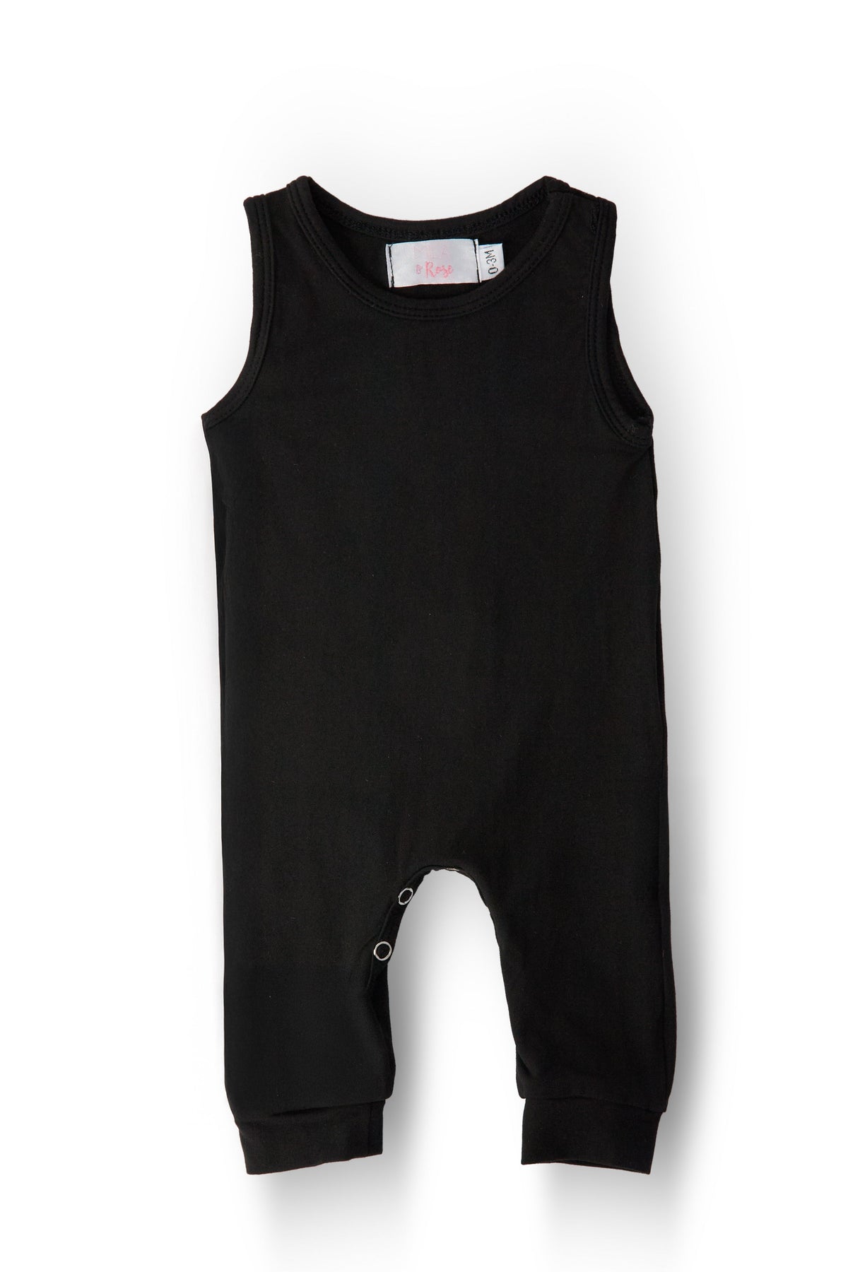 Black Tank One-Piece Jogger 1
