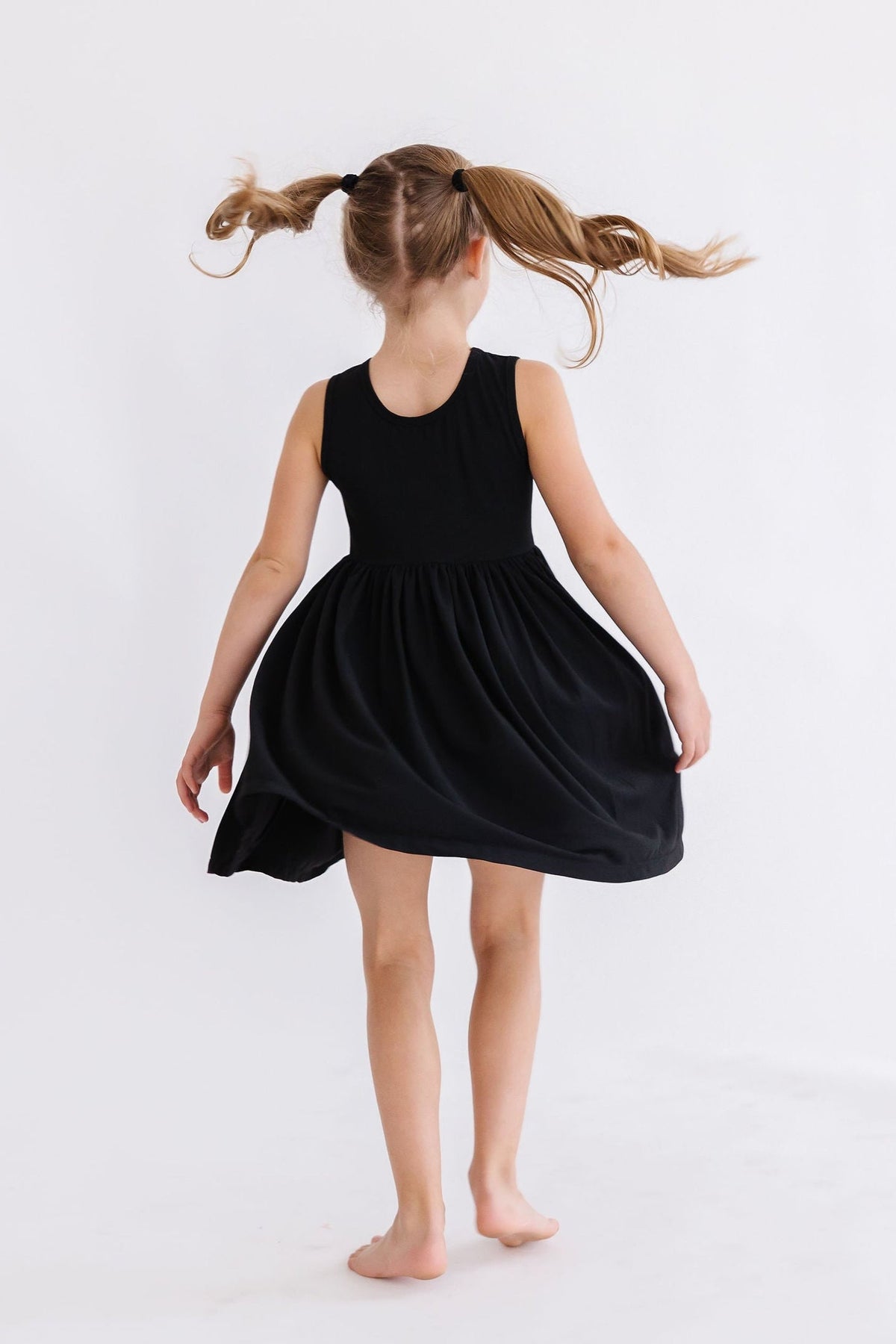 Black Tank Pocket Twirl Dress 4