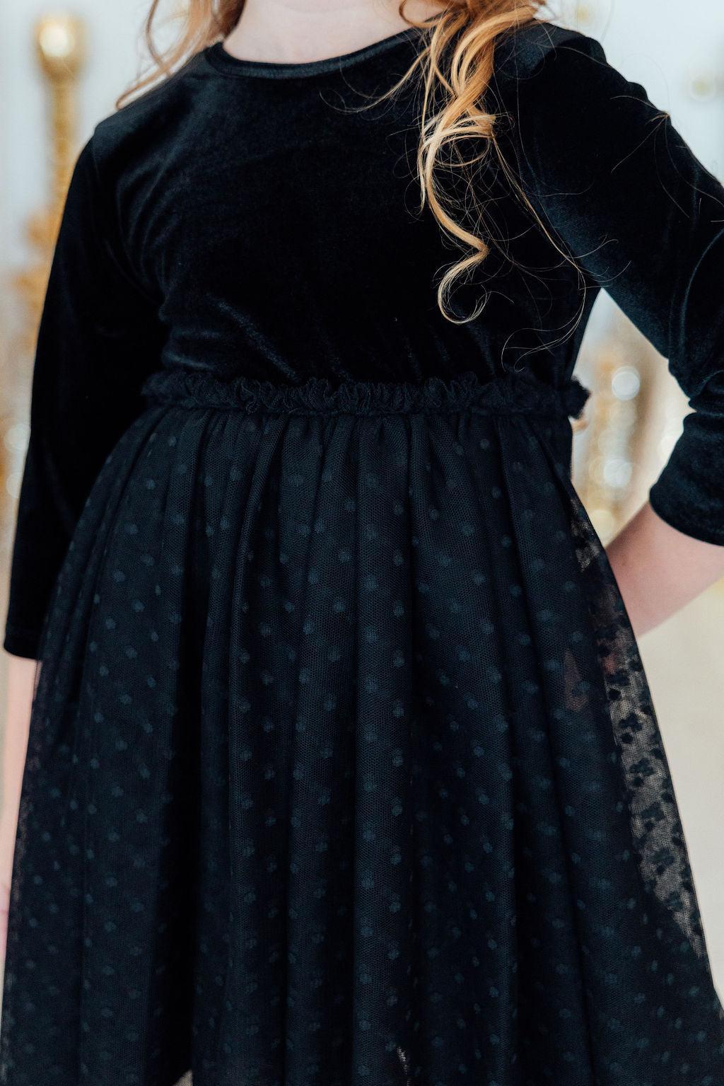 Black Velvet Tutu Dress 1