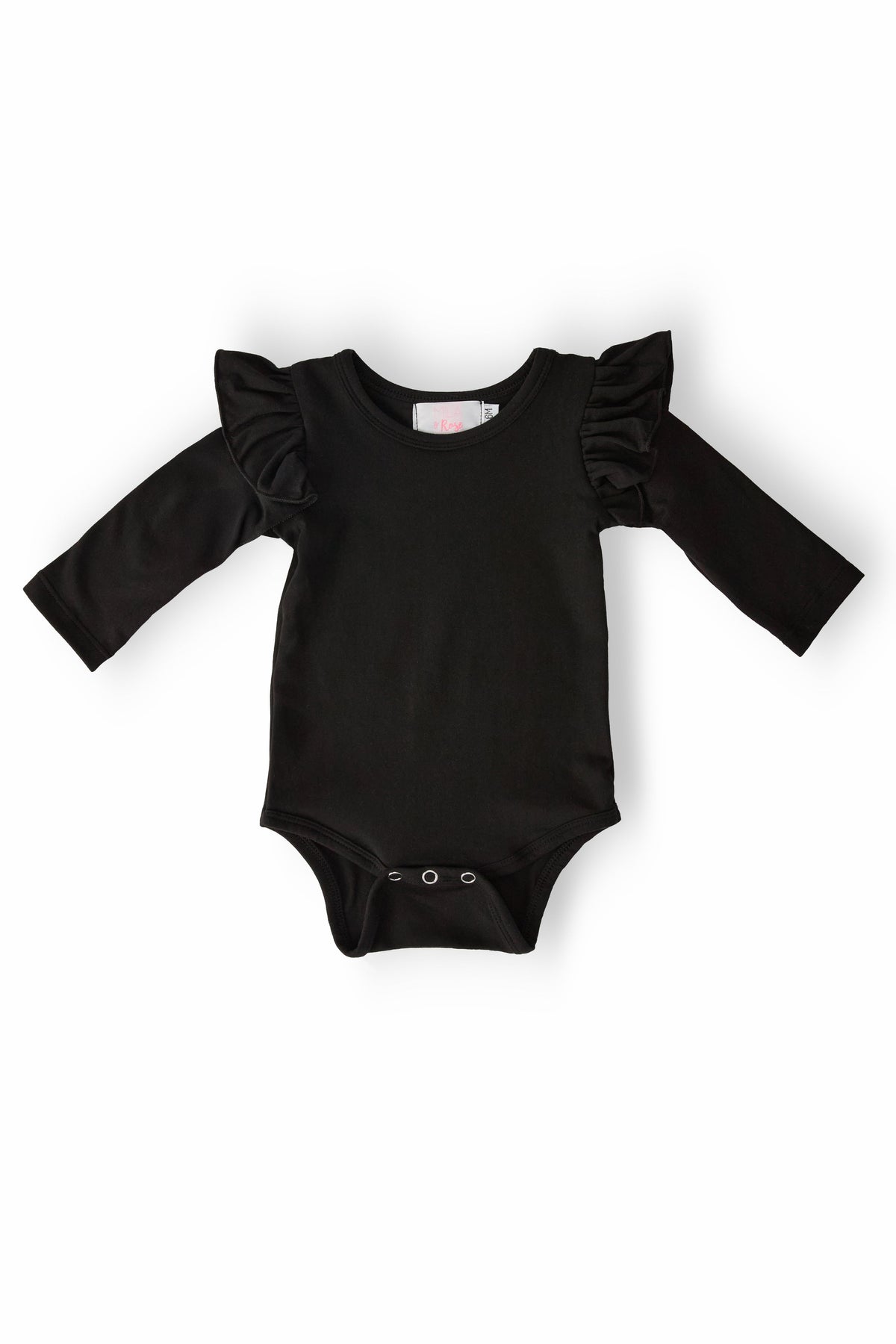 Black L/S Flutter Bodysuit 1