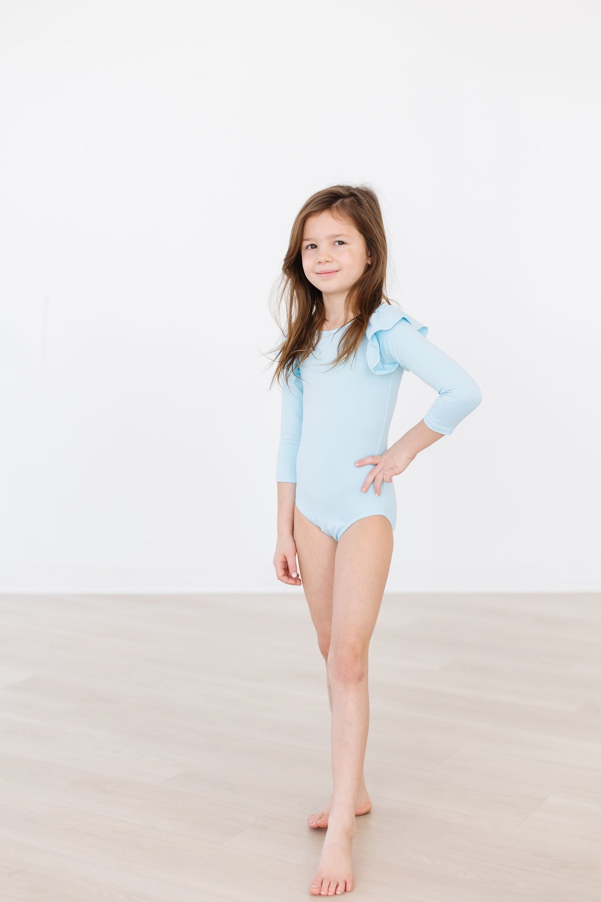 Bluebird L/S Flutter Sleeve Leotard 4