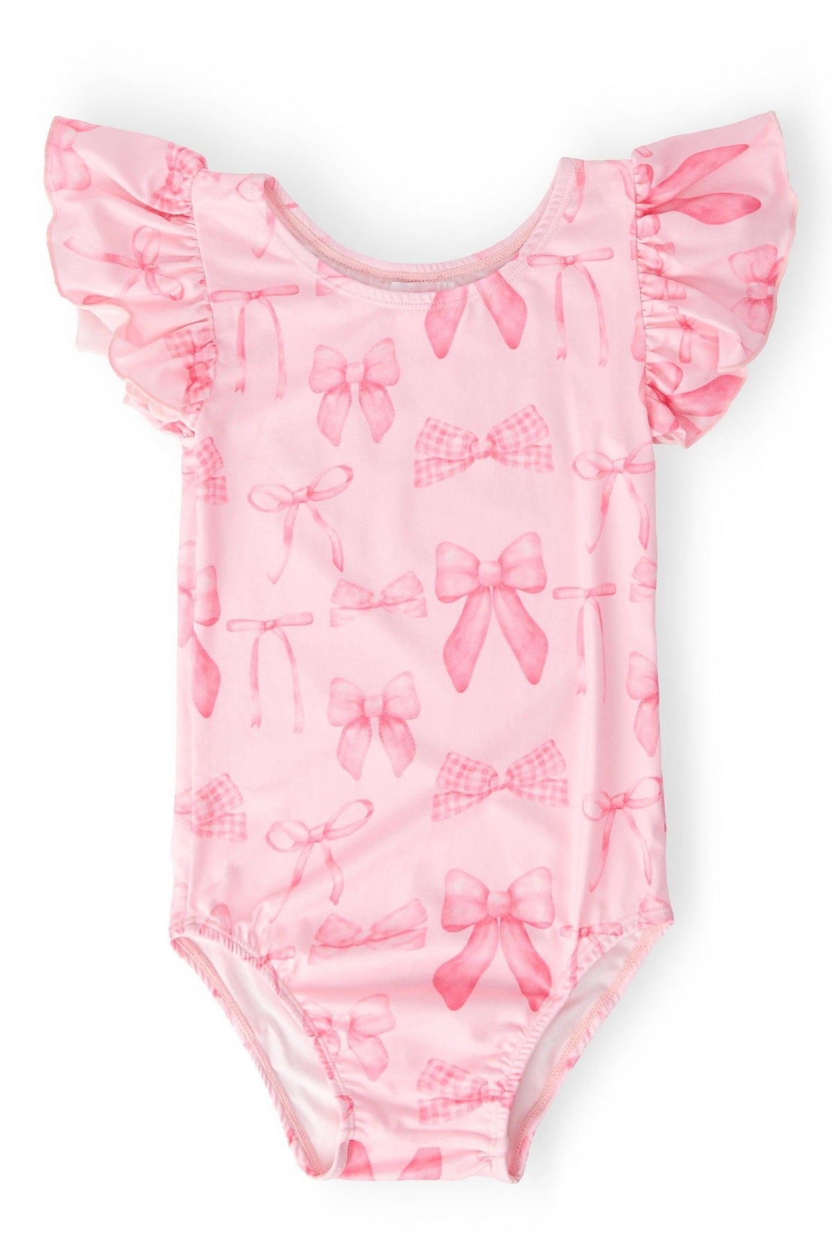 Blushing Bows S/S Flutter Sleeve Leotard 1