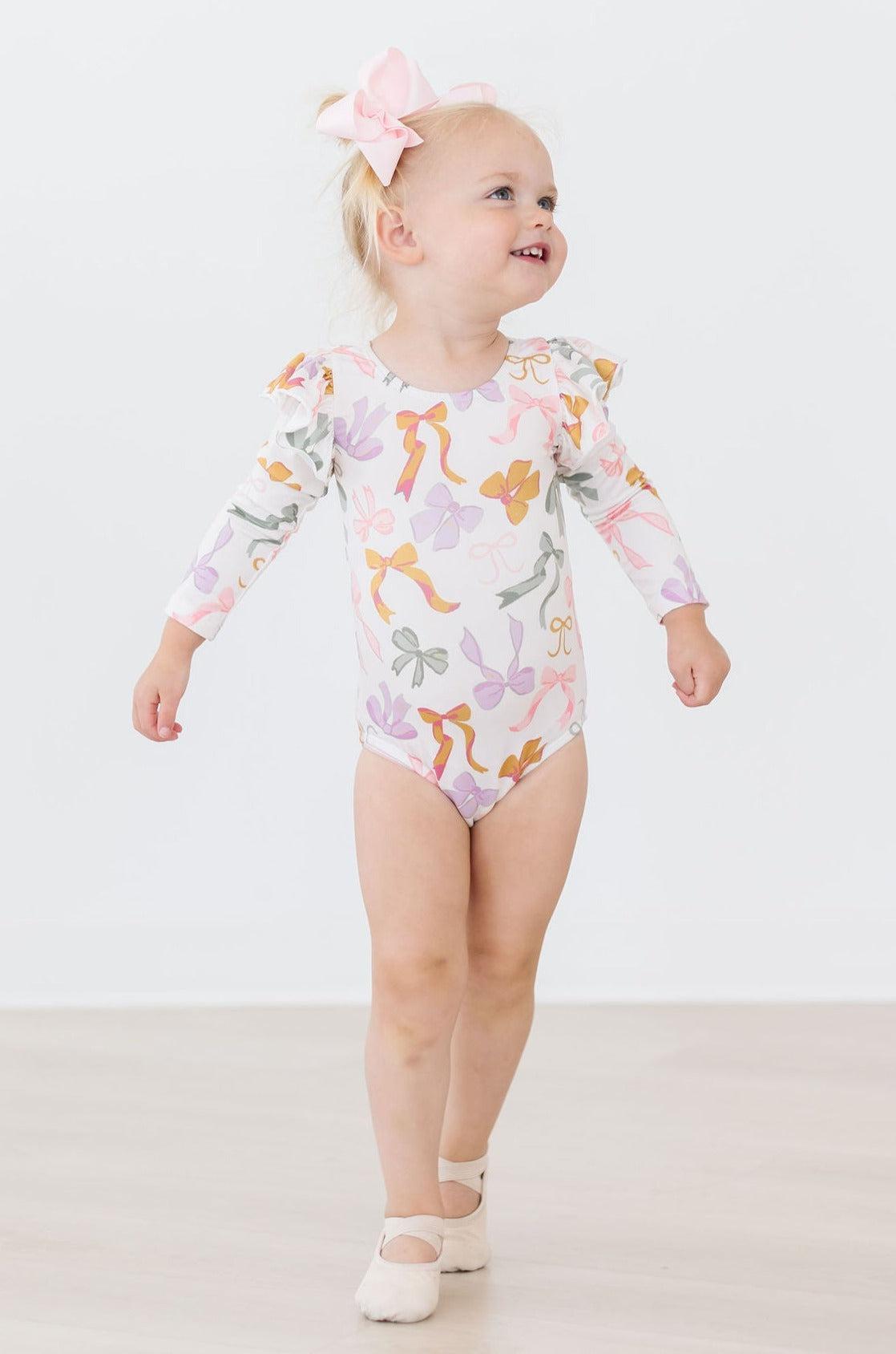 Boho Bows L/S Flutter Sleeve Leotard 2