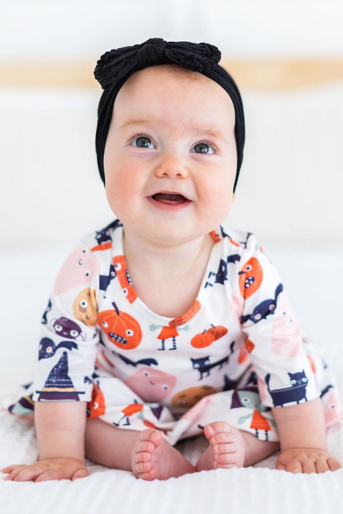 SALE Boo Crew 3/4 Sleeve Twirl Bodysuit 2