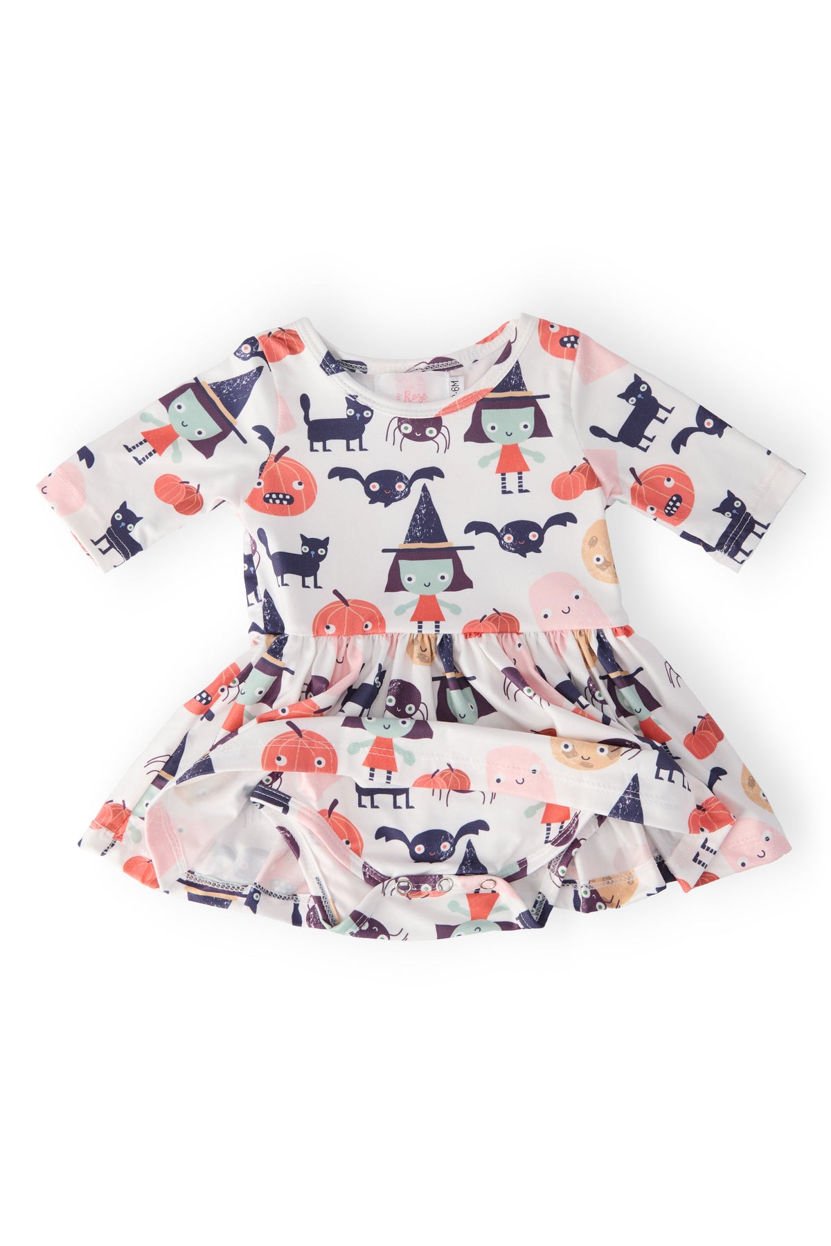 SALE Boo Crew 3/4 Sleeve Twirl Bodysuit 3
