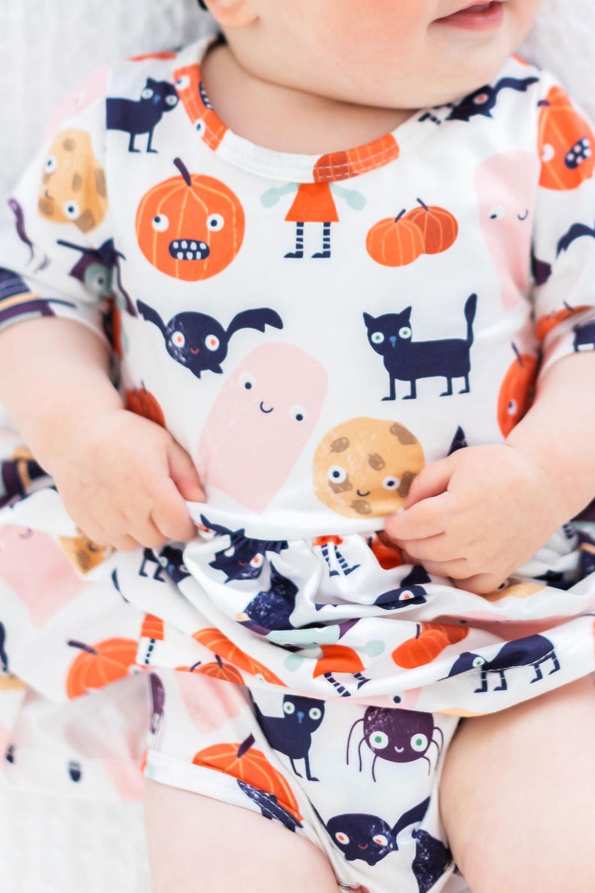 SALE Boo Crew 3/4 Sleeve Twirl Bodysuit 4
