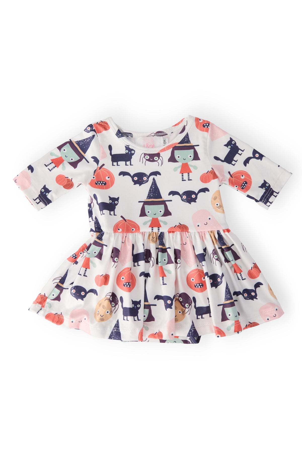 SALE Boo Crew 3/4 Sleeve Twirl Bodysuit 1
