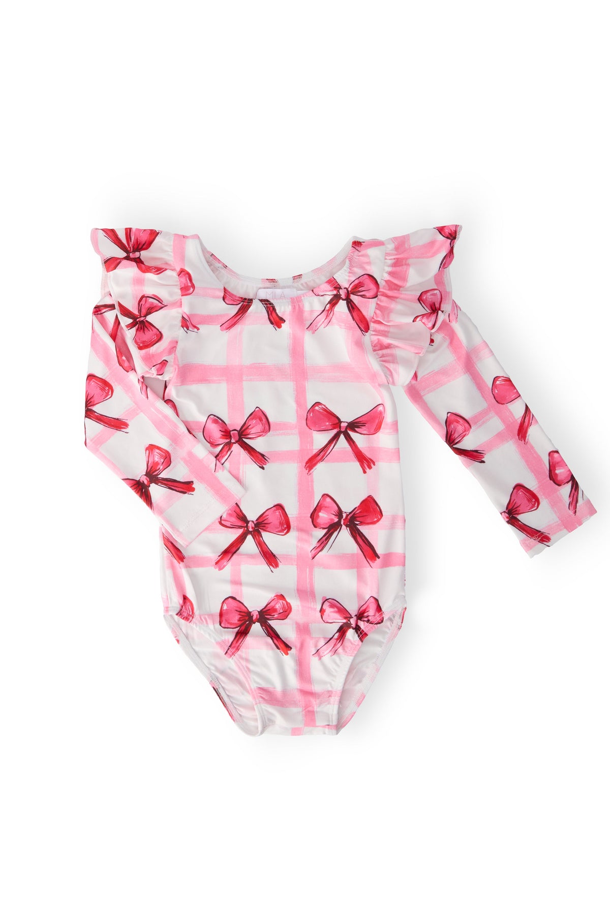 Bow La La L/S Flutter Sleeve Leotard 1