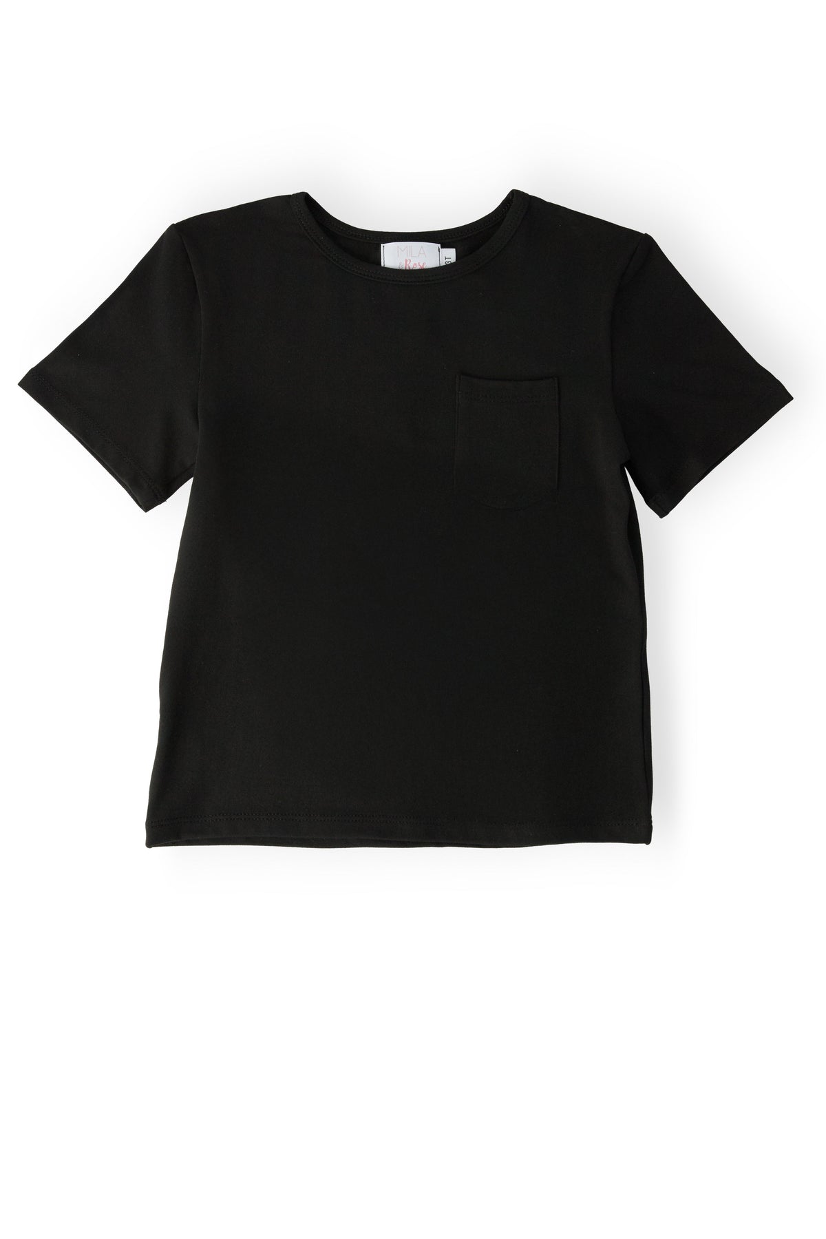 Boys Black S/S Pocket Tee 1