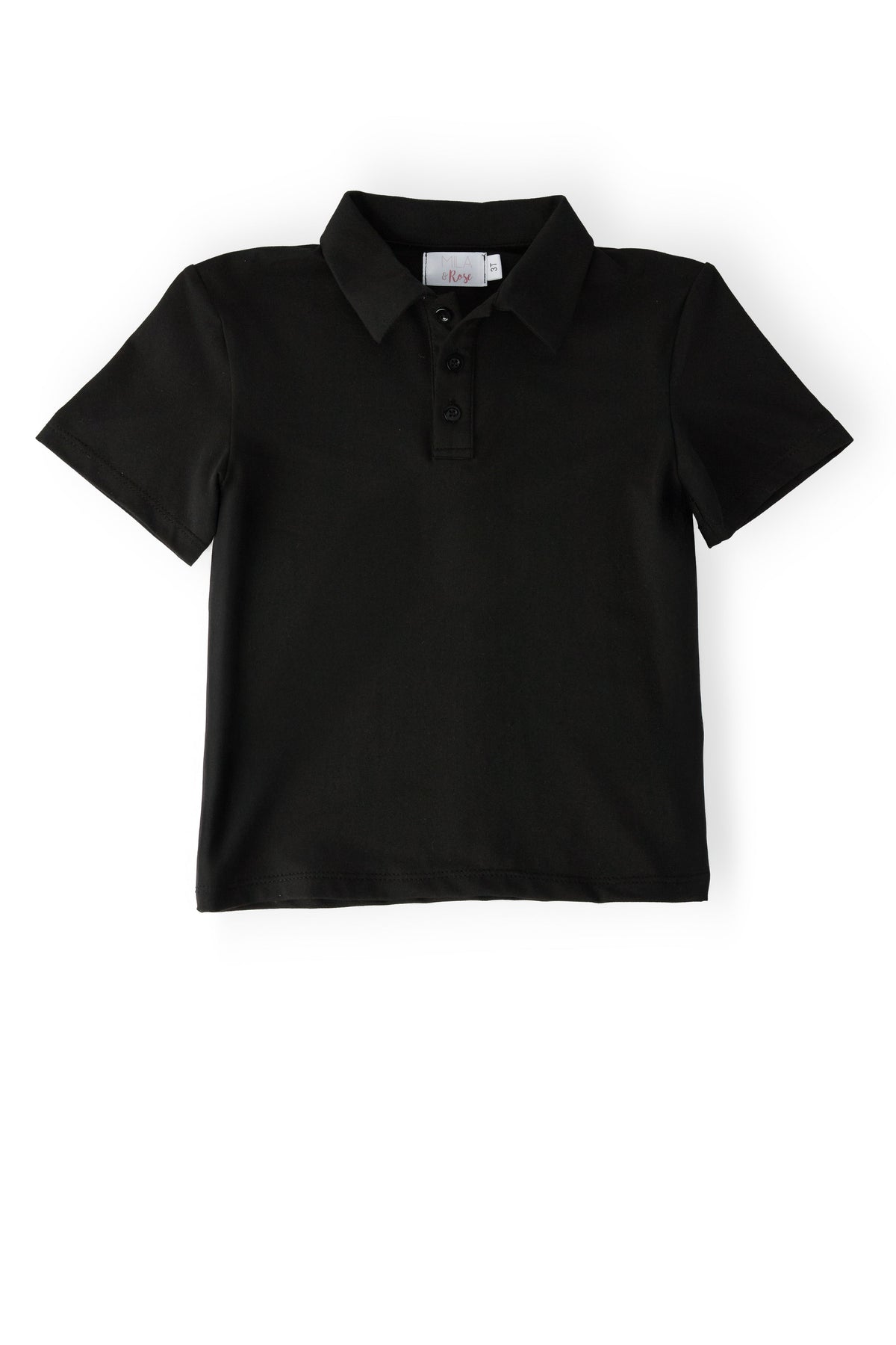 Boys Black S/S Polo 1