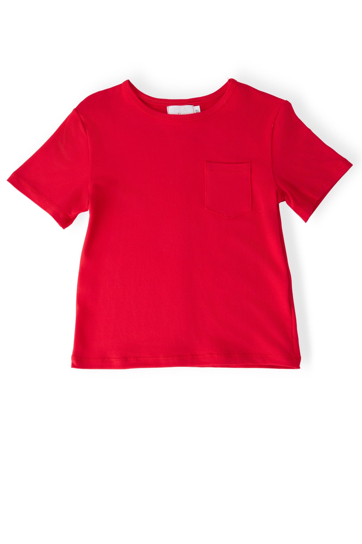 Boys Red S/S Pocket Tee 1