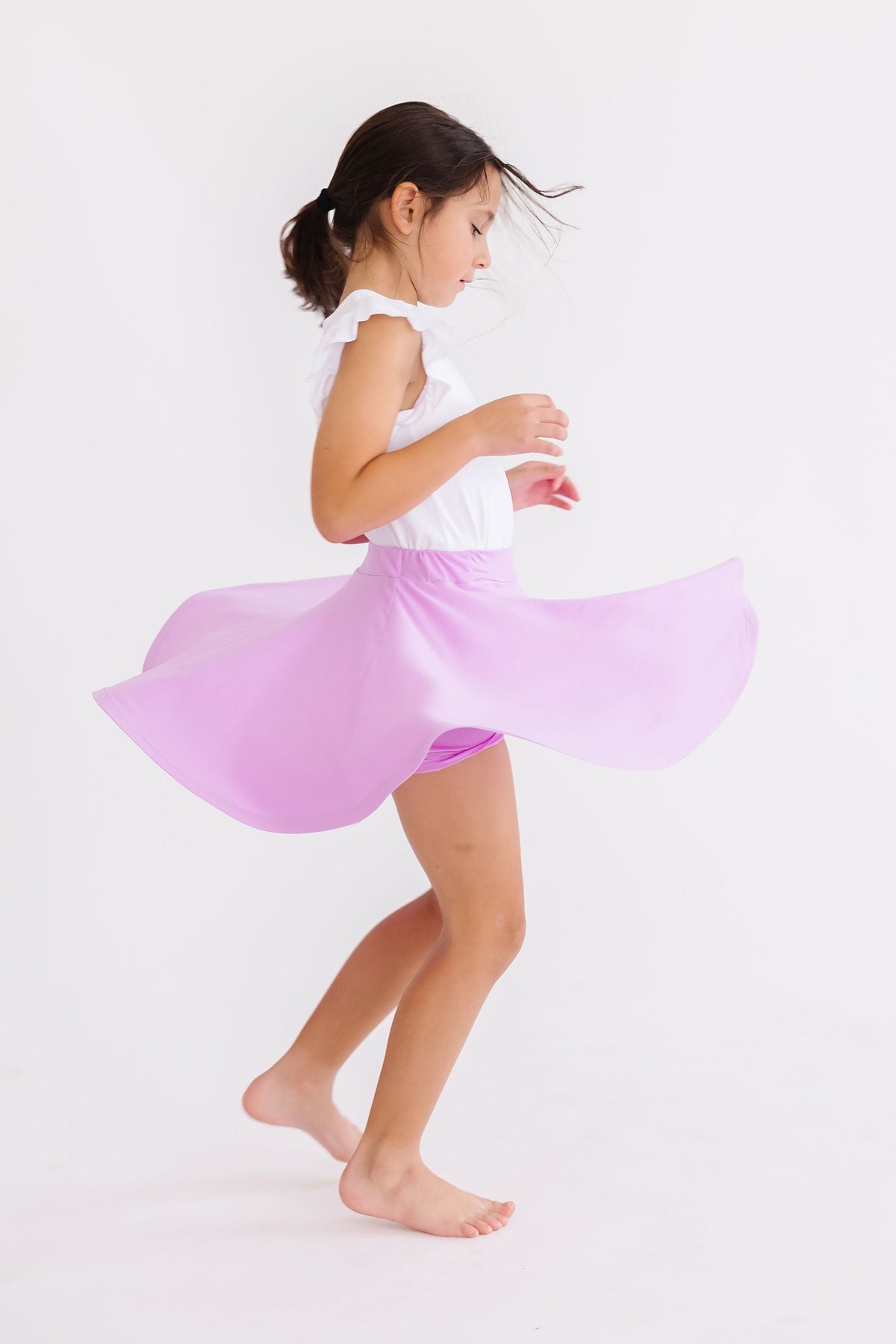 Bright Lilac Twirl Skort 2