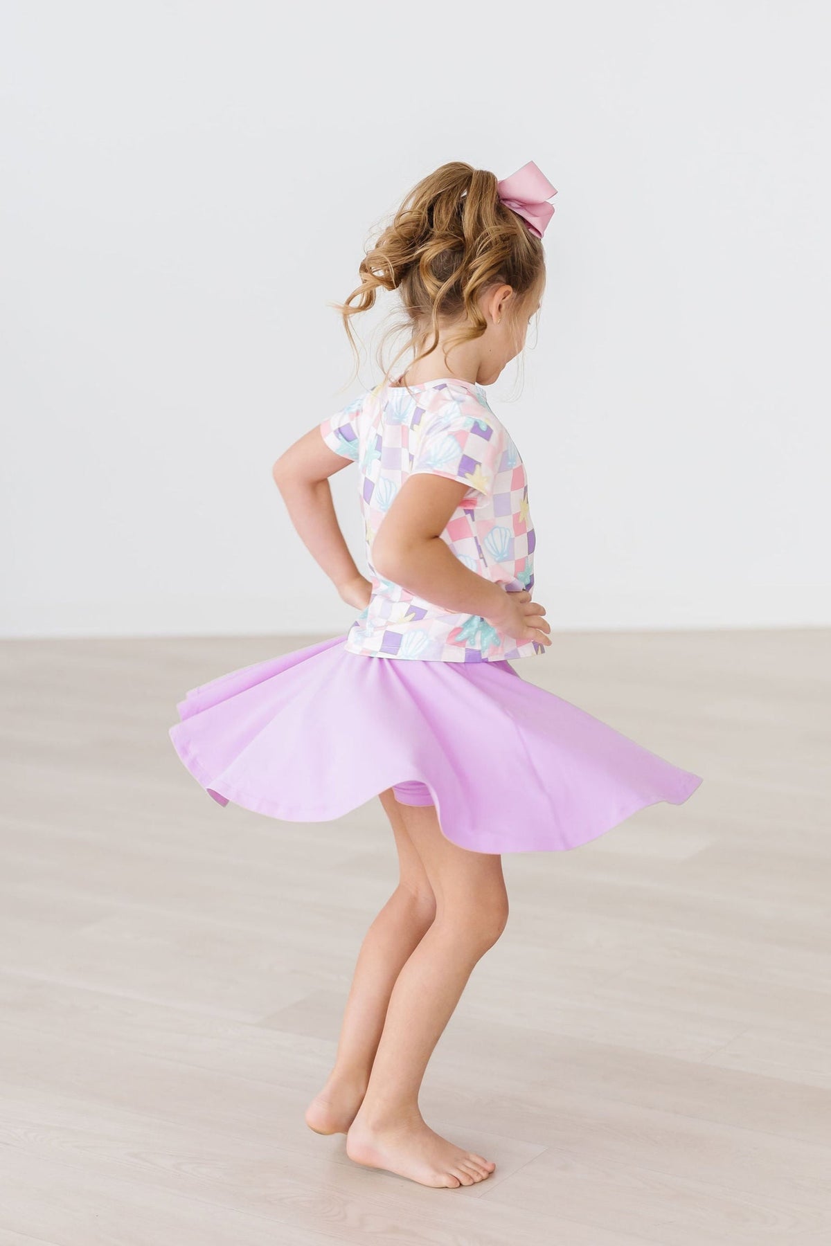 Bright Lilac Twirl Skort 3