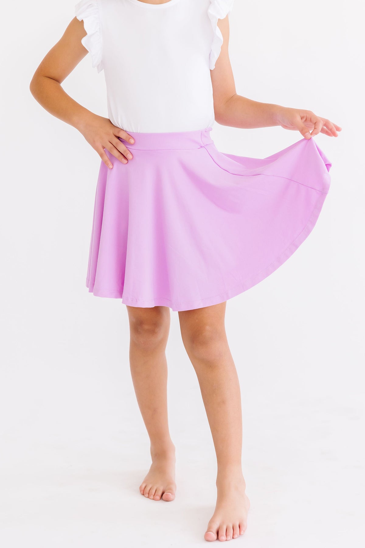 Bright Lilac Twirl Skort 1