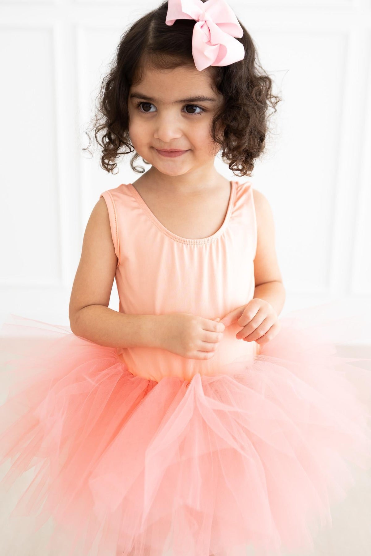 SALE Bright Peach Tank Tutu Leotard 2