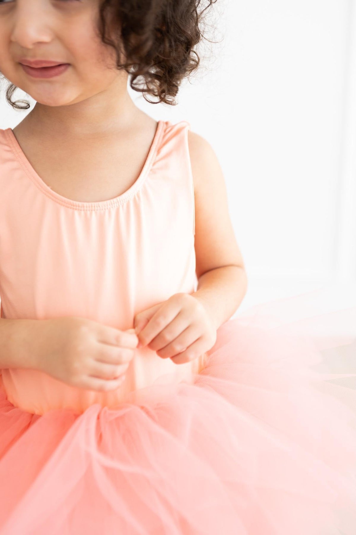 SALE Bright Peach Tank Tutu Leotard 3