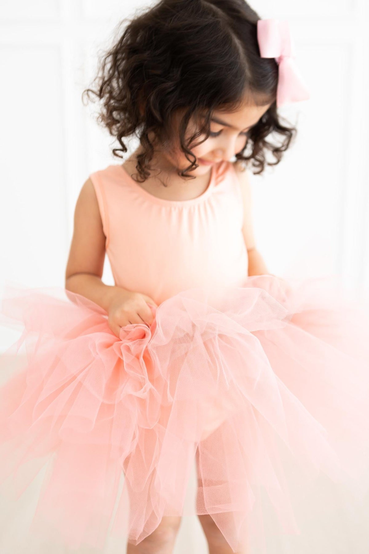 SALE Bright Peach Tank Tutu Leotard 4