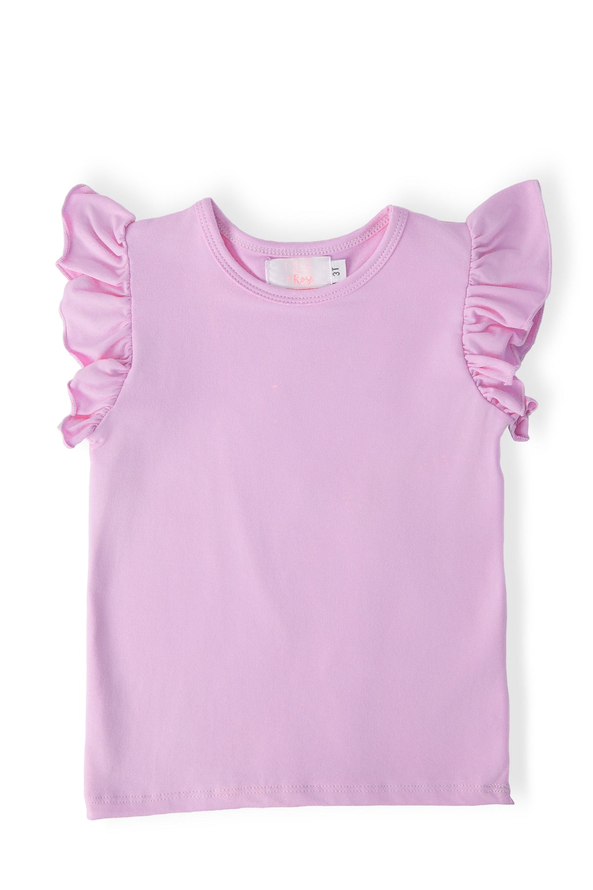 Bright Lilac S/S Ruffle Tee 1