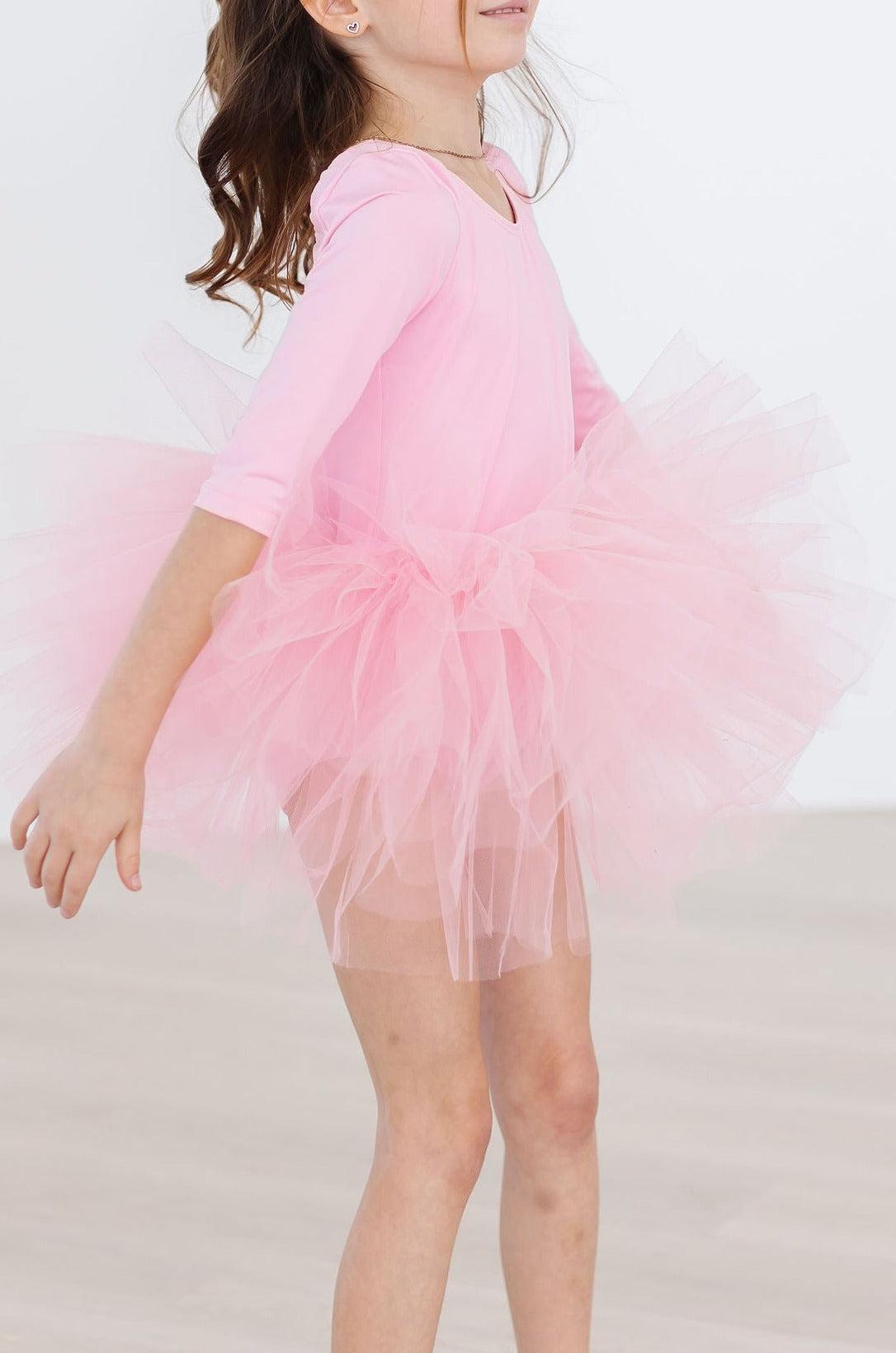 Bubblegum Pink 3/4 Tutu Leotard 5
