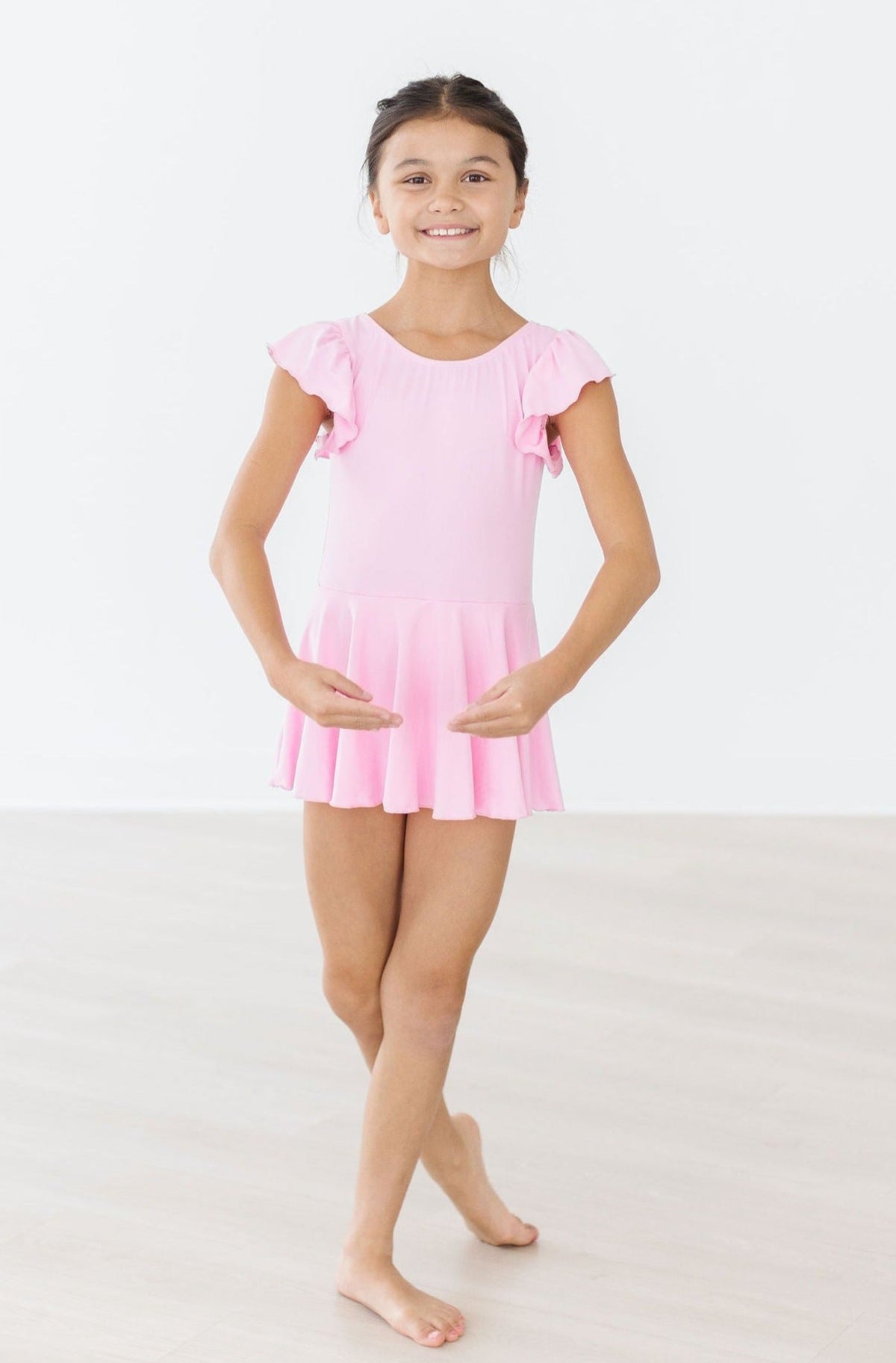 Bubblegum Pink S/S Twirl Leotard 2