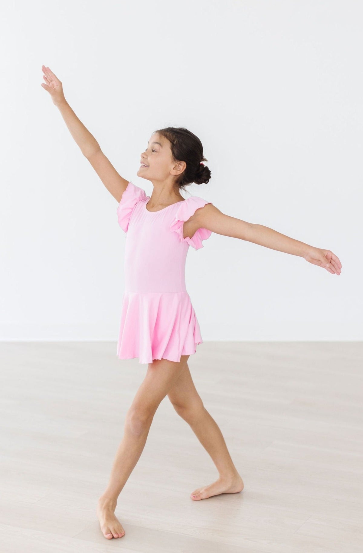 Bubblegum Pink S/S Twirl Leotard 5
