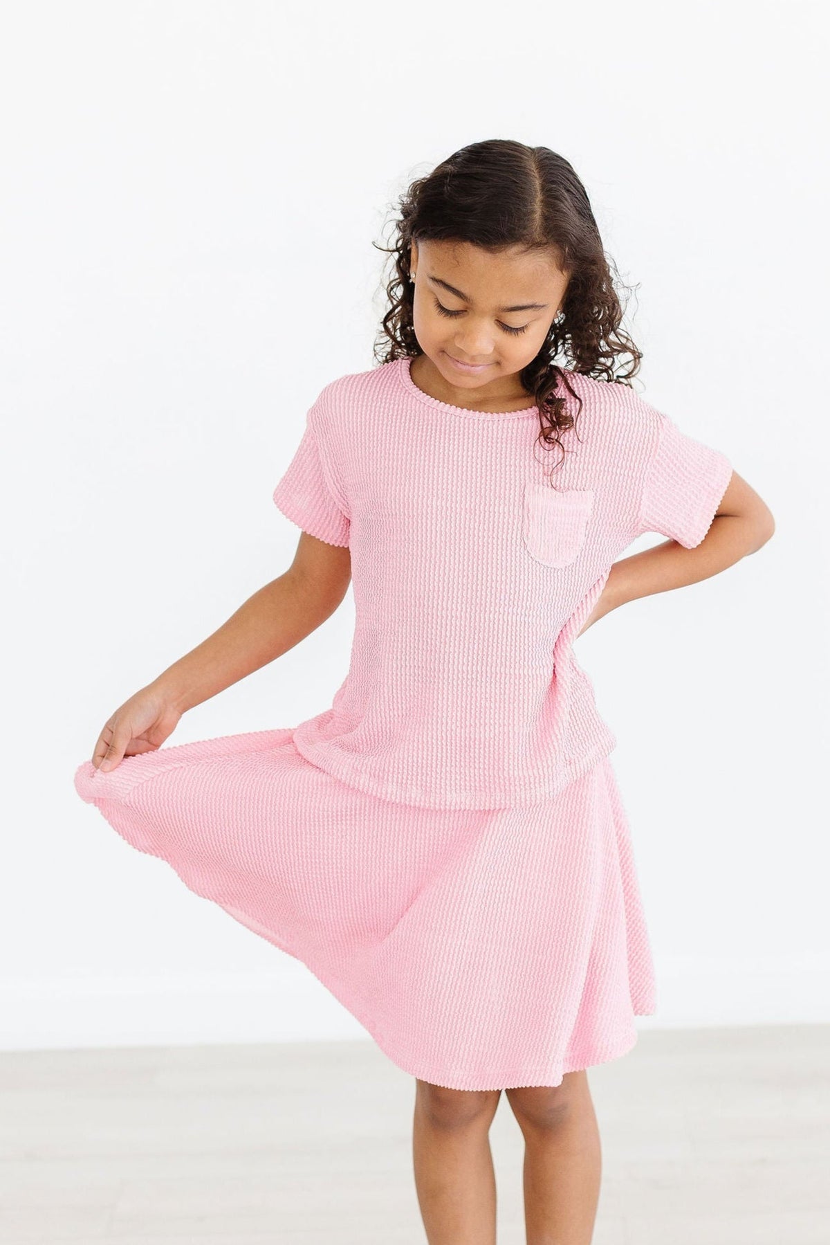 Bubblegum Pink Scrunchy Pocket Tee 3