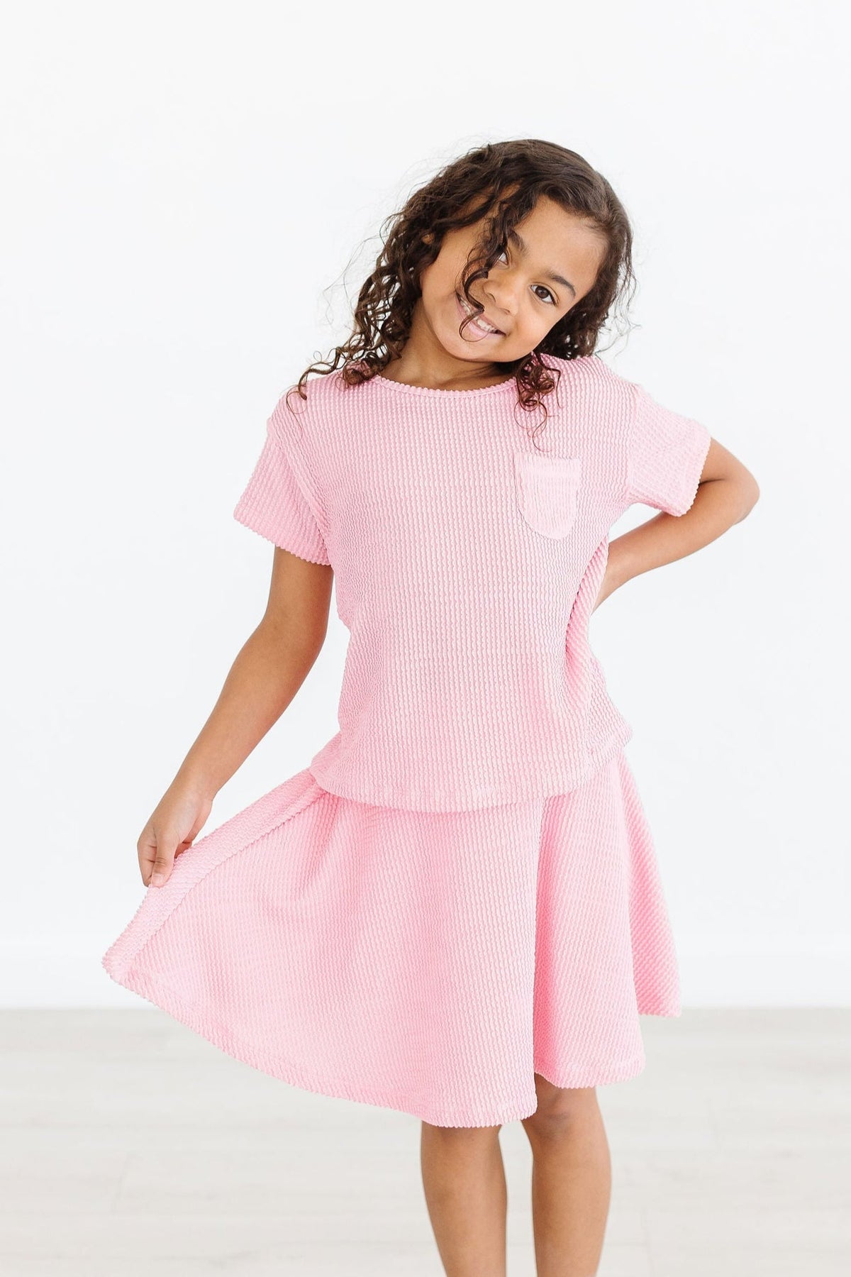 Bubblegum Pink Scrunchy Twirl Skort 3
