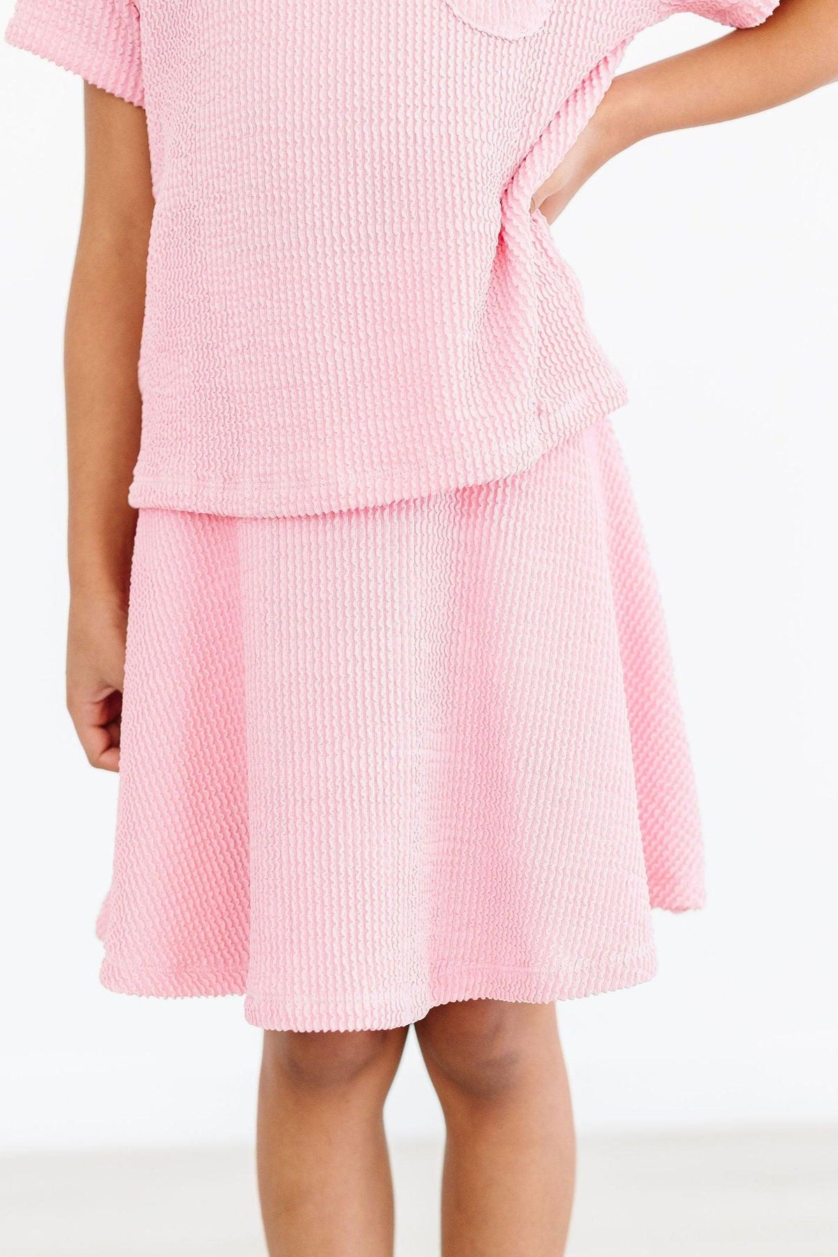 Bubblegum Pink Scrunchy Twirl Skort 4