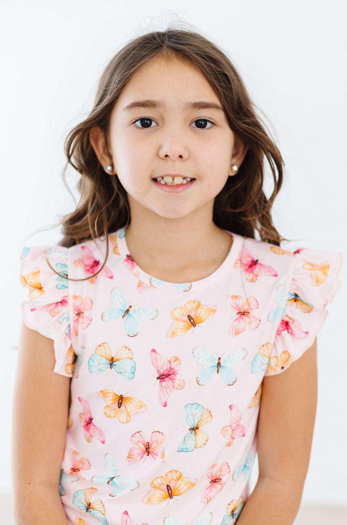 Butterfly Kisses S/S Ruffle Tee 3