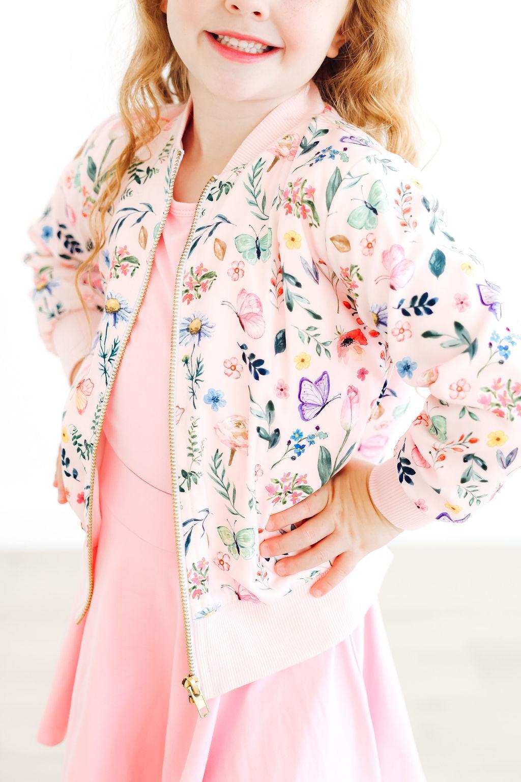 Butterfly Meadows Satin Jacket 2