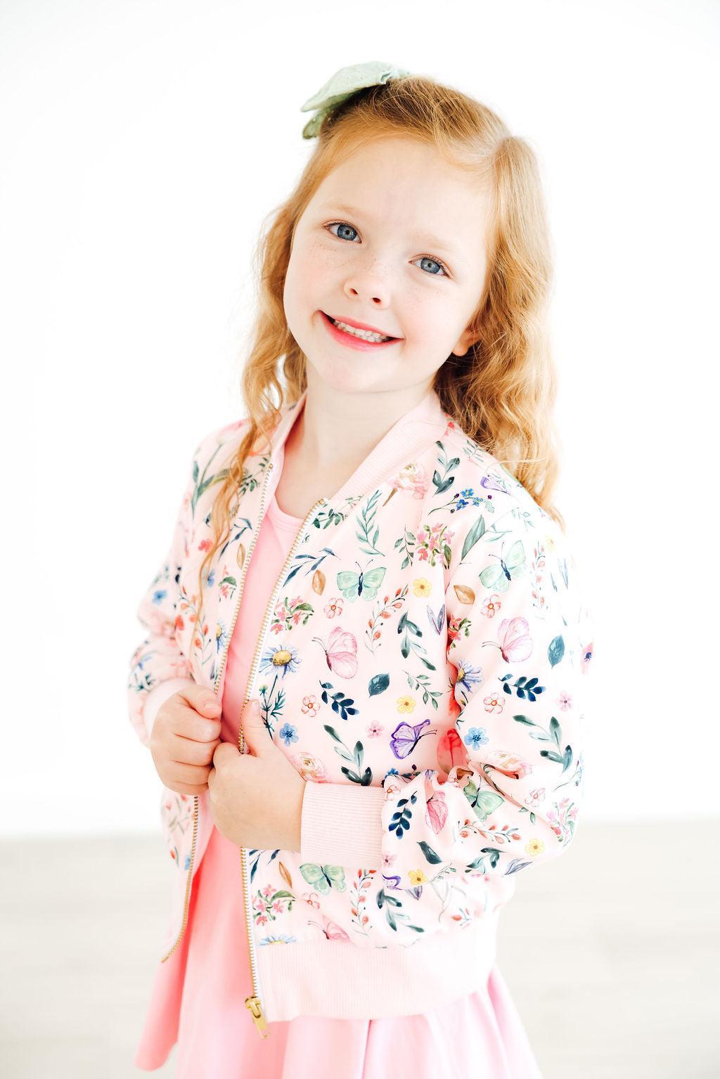 Butterfly Meadows Satin Jacket 1