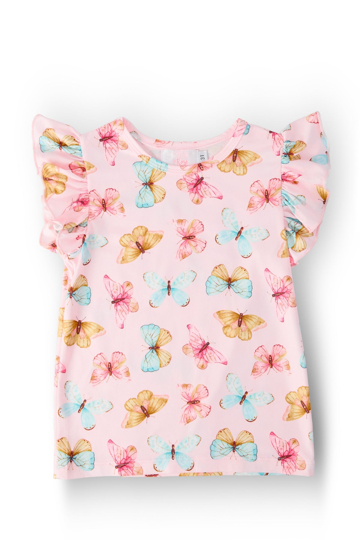 Butterfly Kisses S/S Ruffle Tee 1