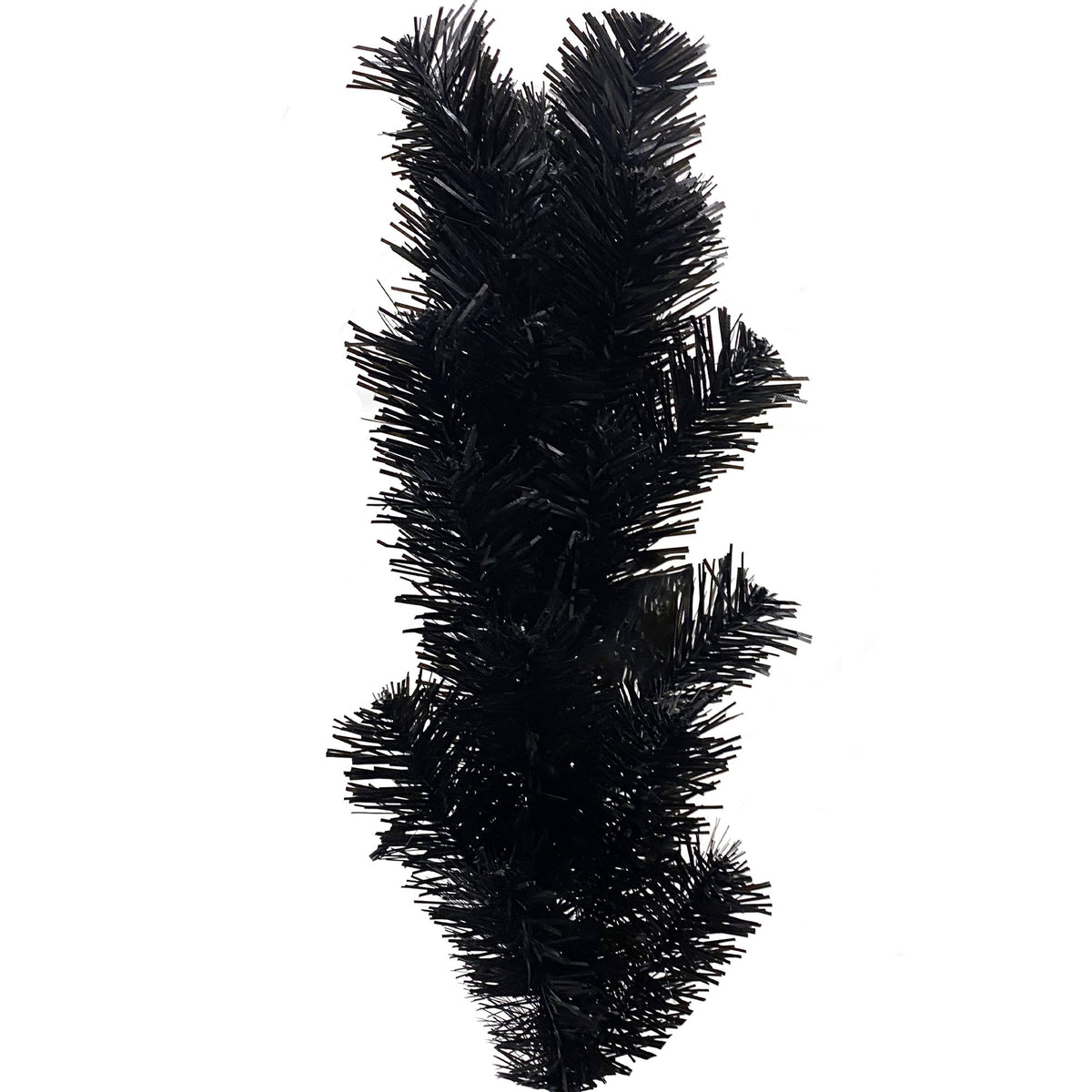 6FT artificial fir curved top Halloween tree, with 1080 lush branch tips and 300 LED lights in a Christmas and Halloween style 9
