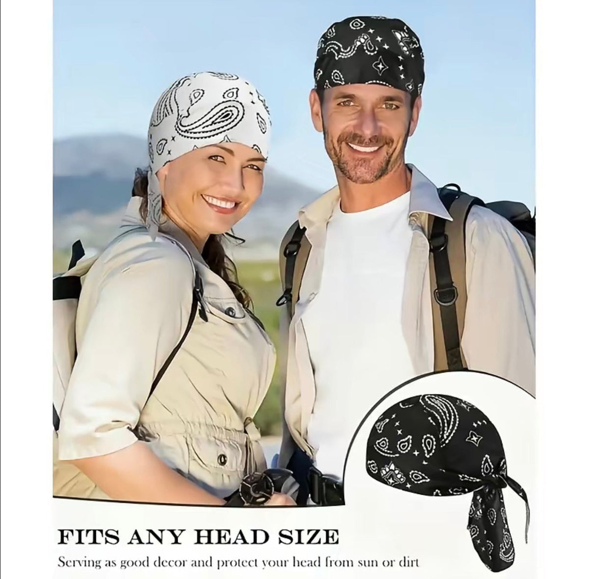 CoolShield Pirate Head Wrap Cap 2