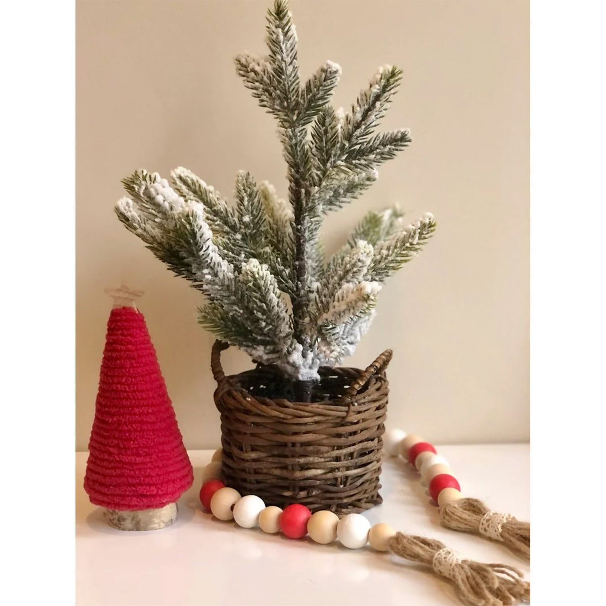 Christmas Mini Christmas Tree Table Shelves Scene Decoration Tray Ornaments 4