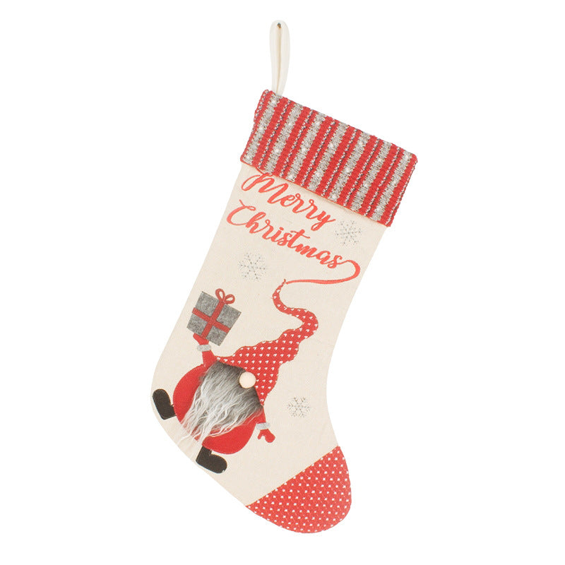 Christmas Gift Candy Bag Christmas Pendant Large Christmas Socks Christmas Decoration 7