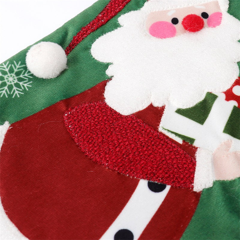 Christmas decorations Christmas pendants Christmas socks Santa Claus snowman velvet socks Christmas socks gift bags 2