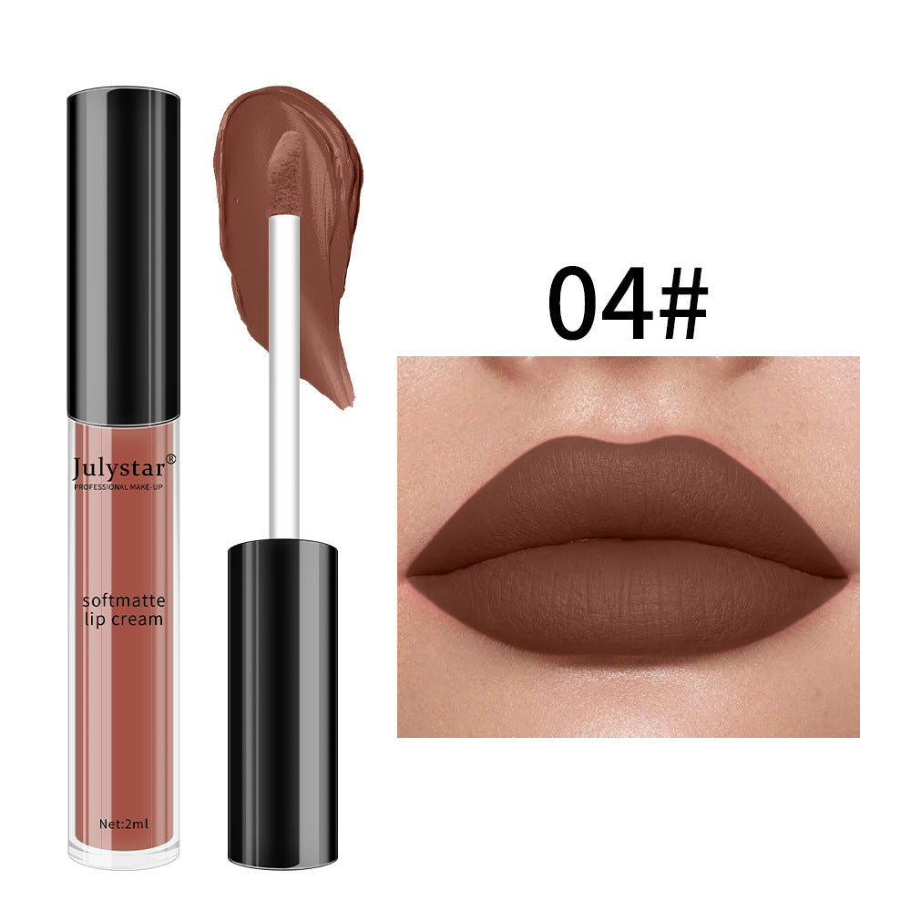 Christmas Makeup Powder Mist Matte Candy Lip Glaze Matte Long Lasting Moisturizing Liquid Lipstick 5