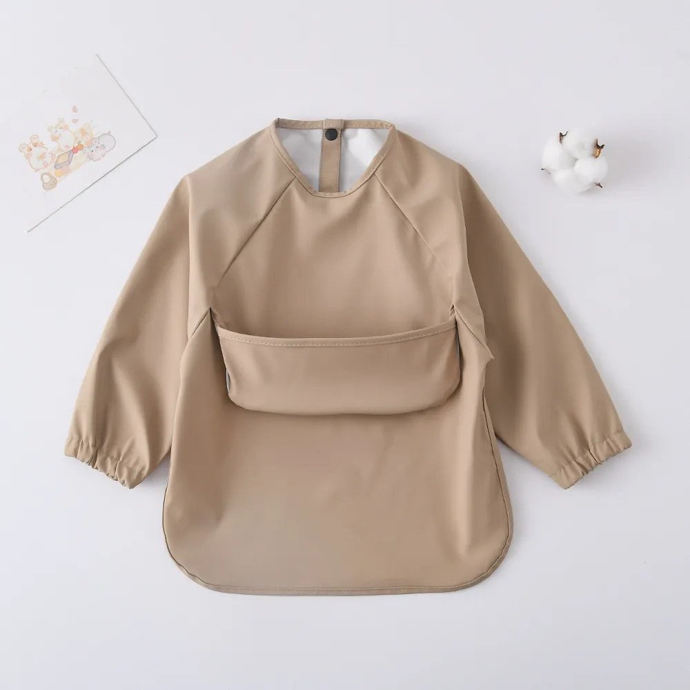 Waterproof Smock Bib | Full-Sleeve Baby & Toddler Feeding Bib 2